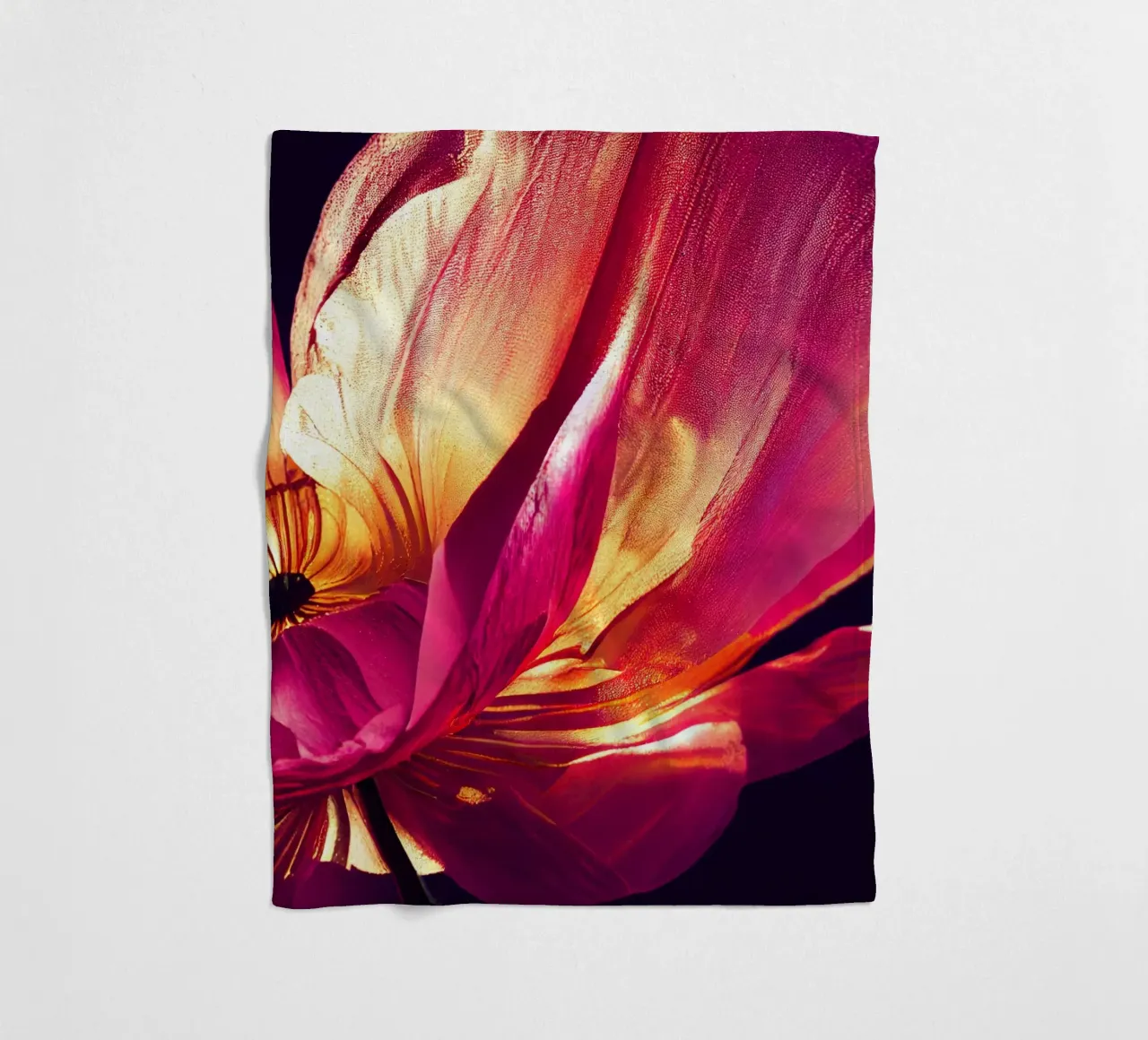 Macro fiore di papavero coperta in pile da Bold Blooms
