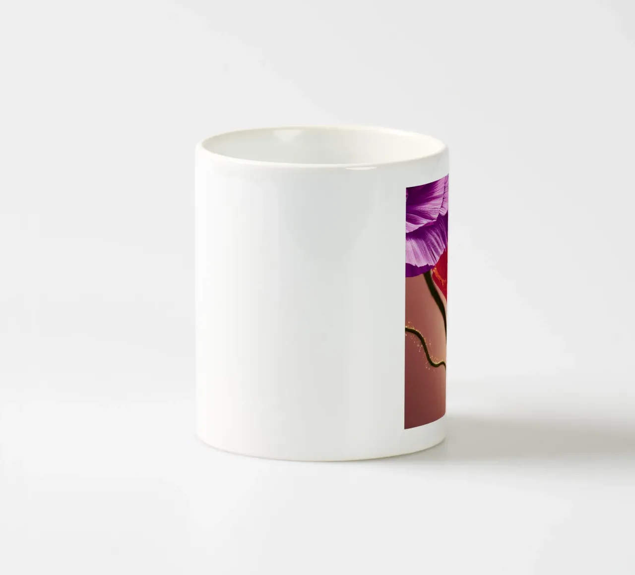 Macro fiore di papavero tazza in ceramica da Bold Blooms