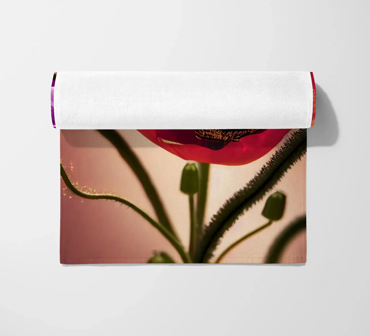 Macro fiore di papavero telo mare da Bold Blooms