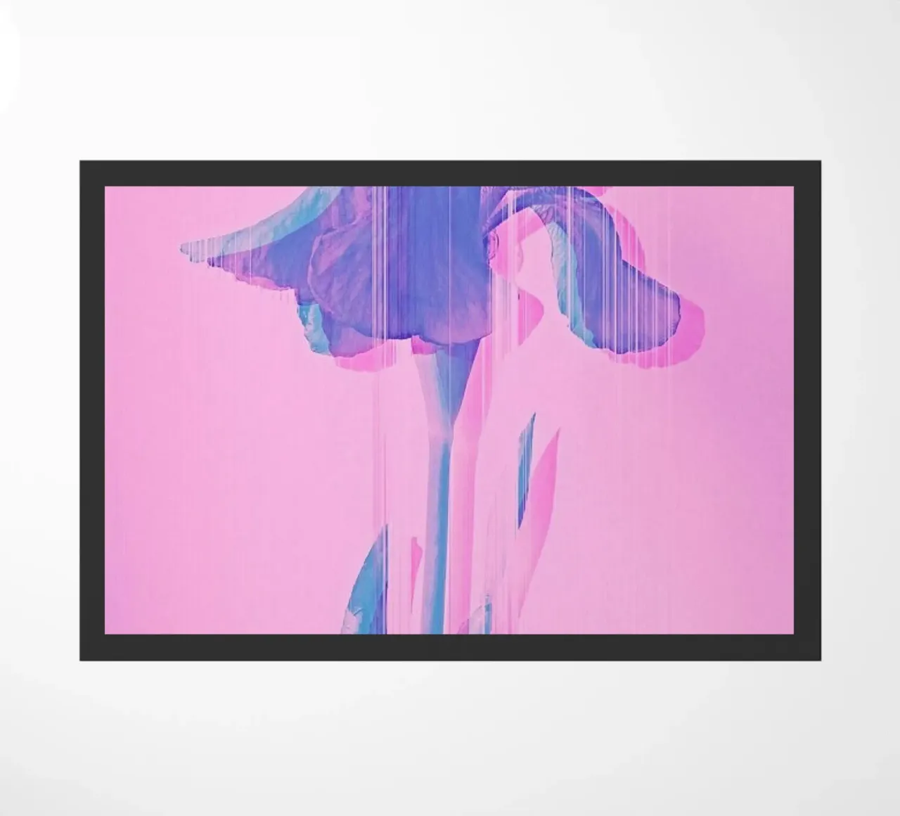 Glitcherd Iris on Pink zerbino da cafelab
