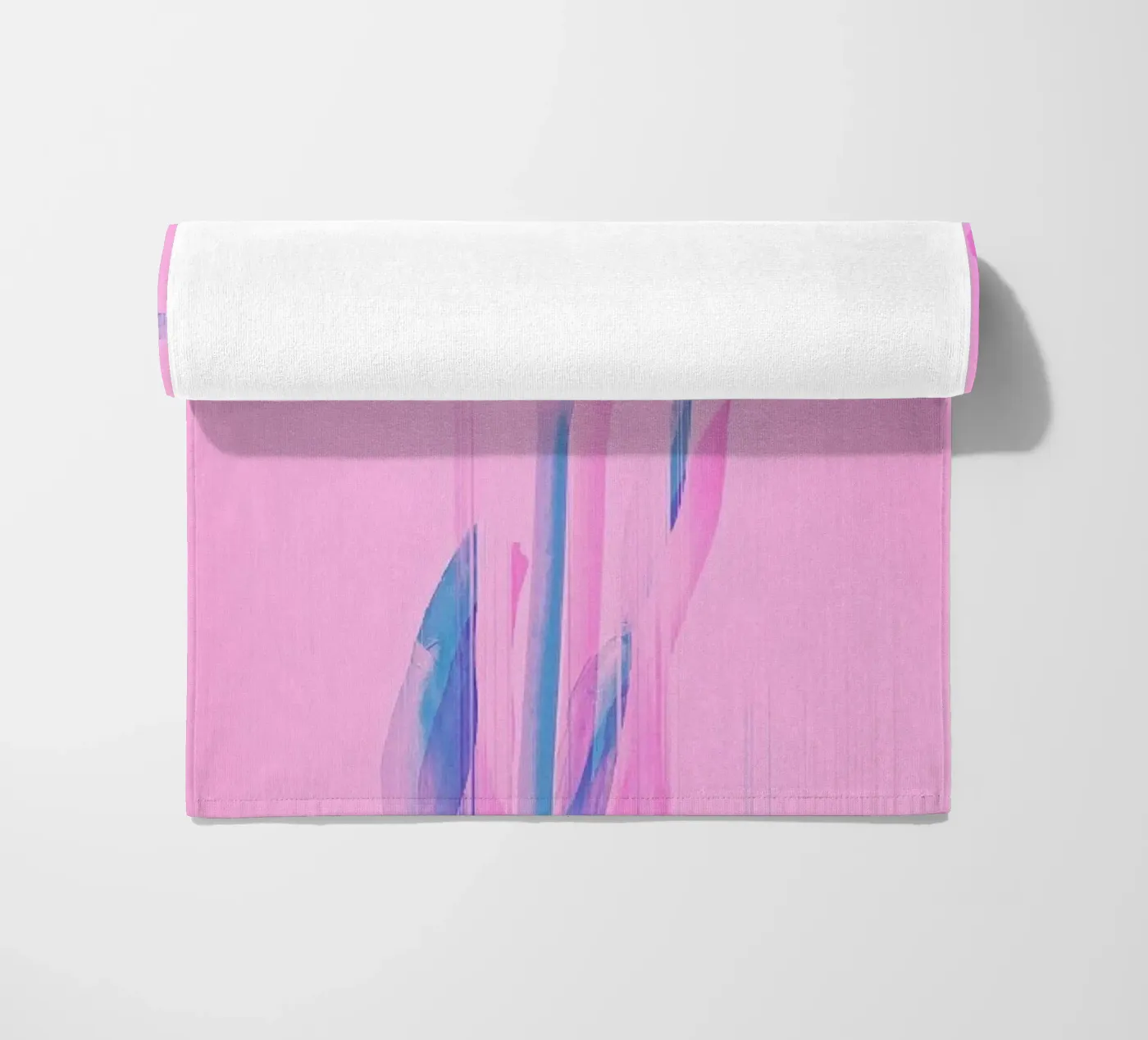 Glitcherd Iris on Pink telo mare da cafelab