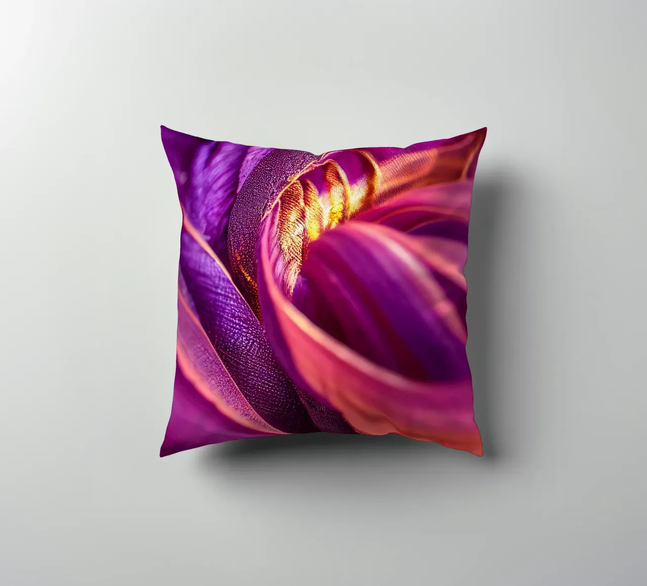 Macro Passiflora viola cuscino da Bold Blooms