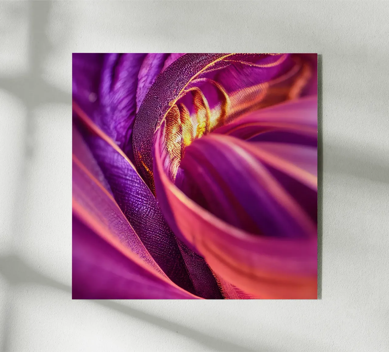 Macro Passiflora viola plexiglass da Bold Blooms