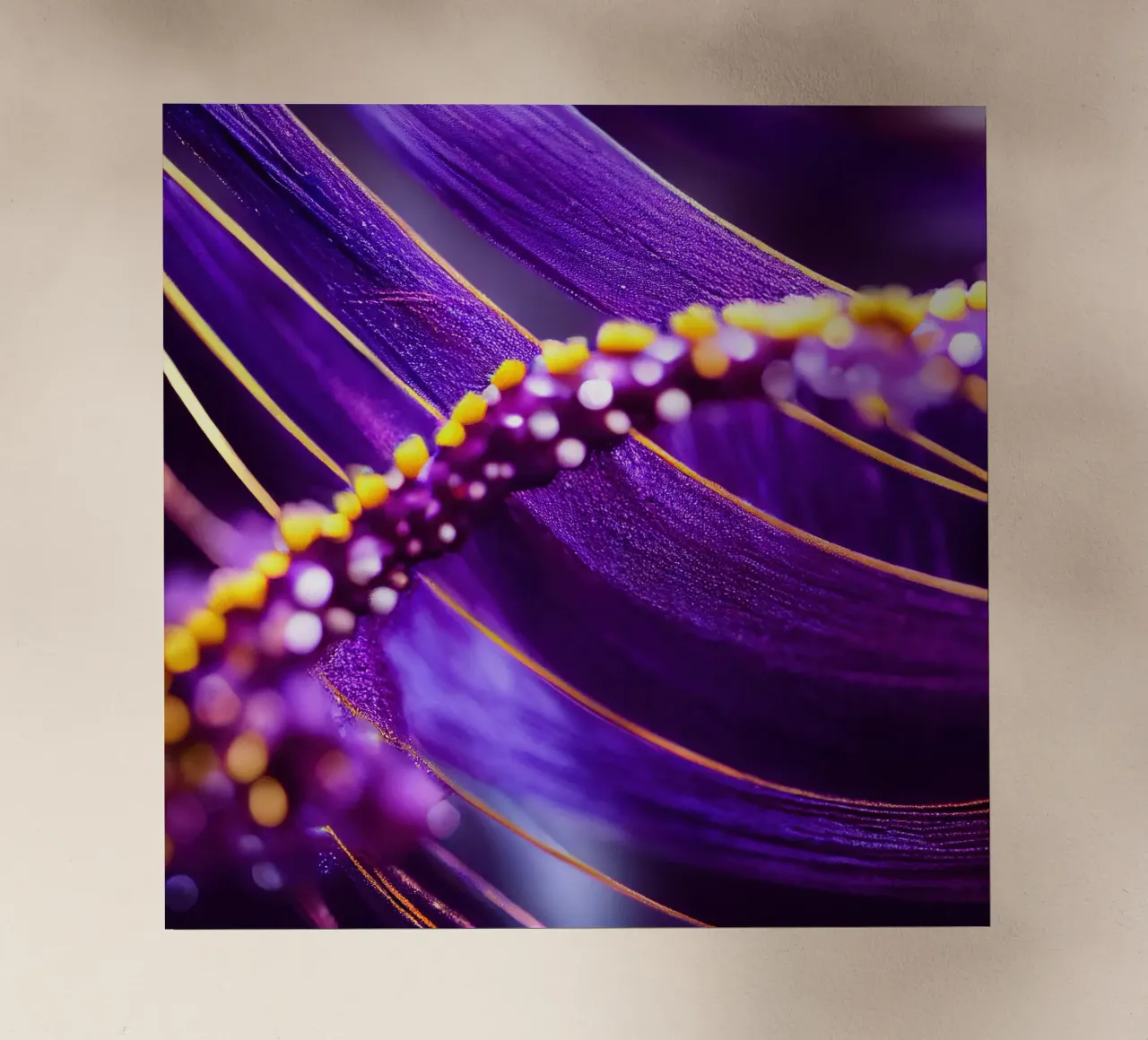 Macro Passiflora viola pellicola backlit da Bold Blooms