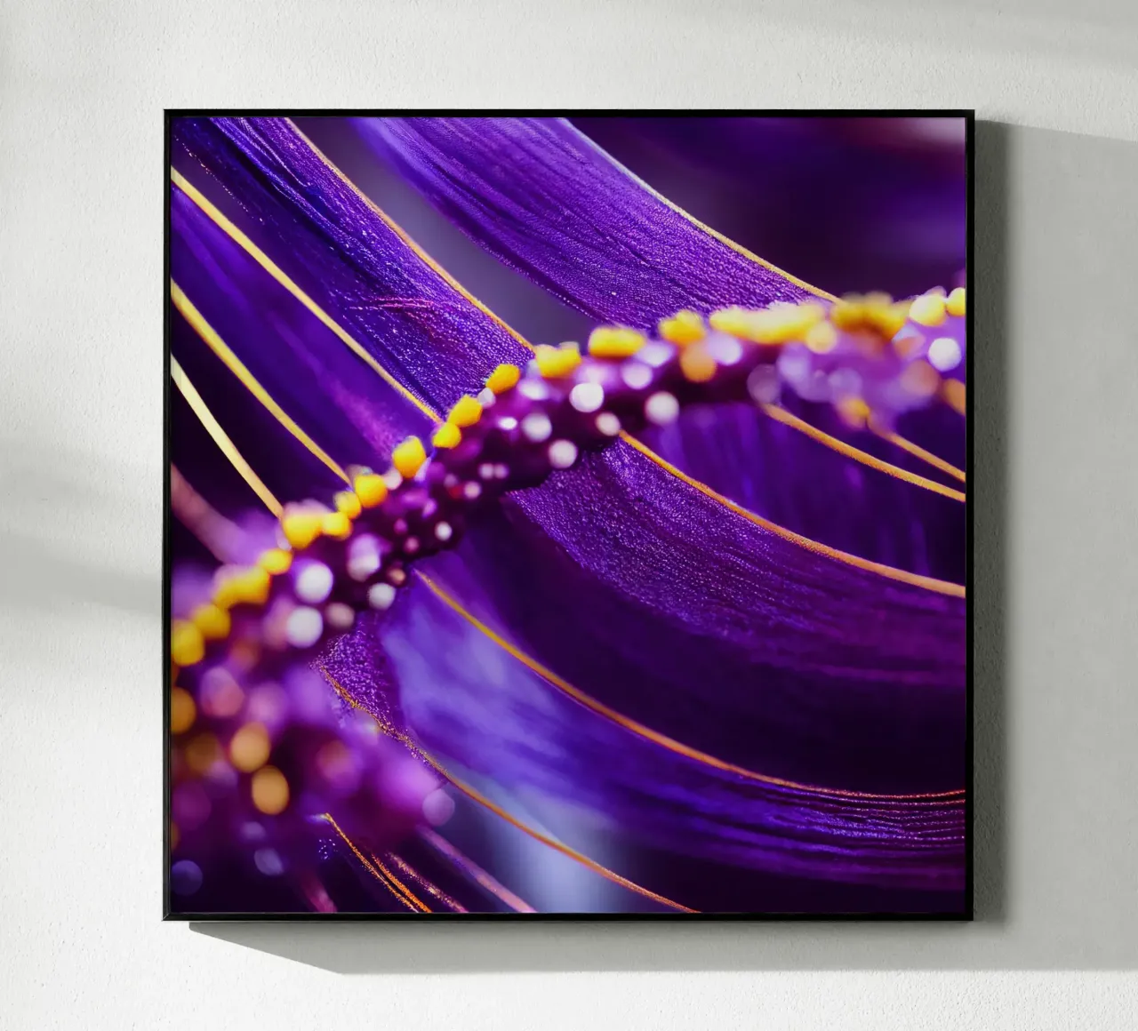 Macro Passiflora viola plexiglass da Bold Blooms