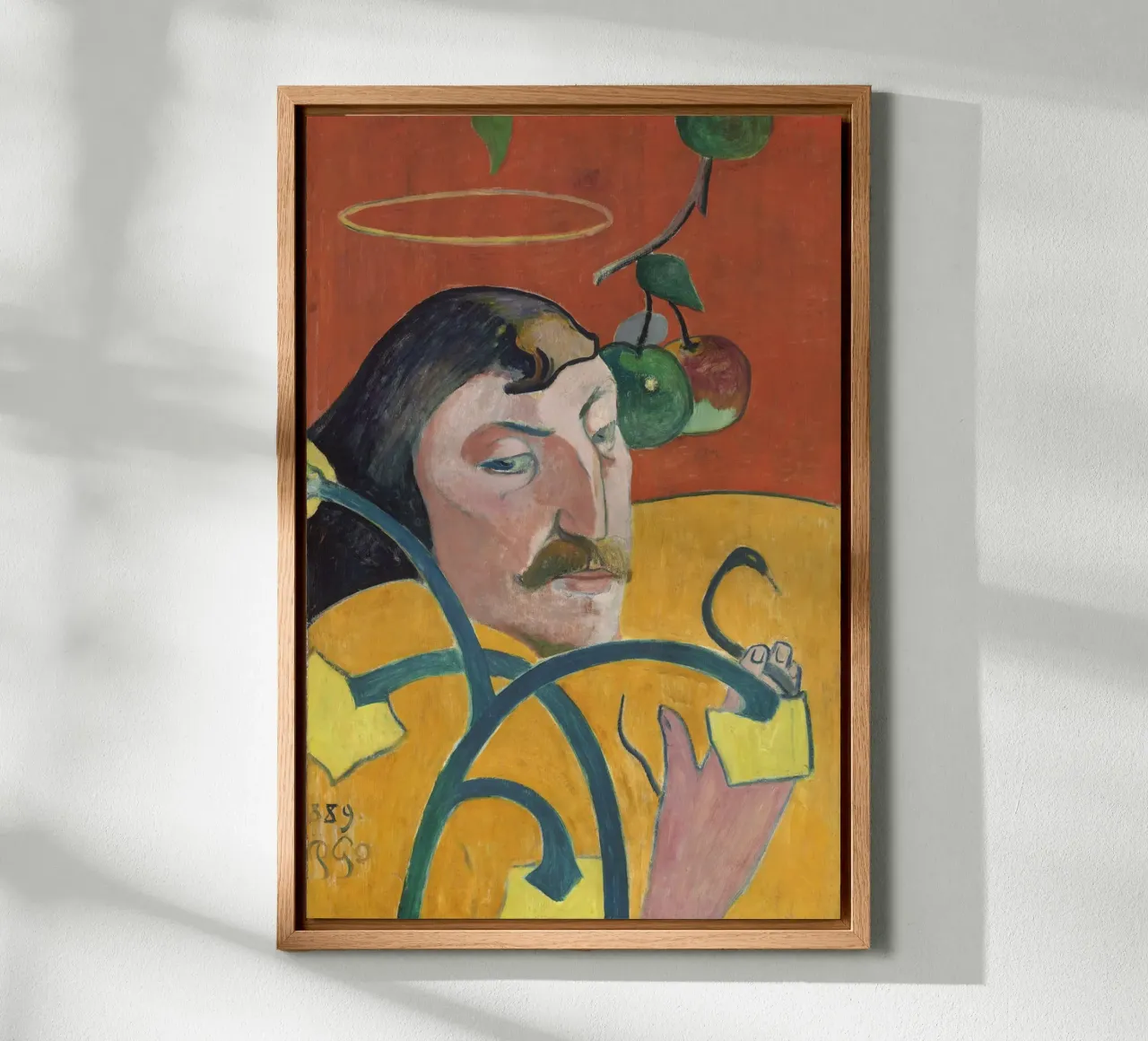 Paul Gauguin - Self Portrait canvas met Baklijst van Timeless Artworks
