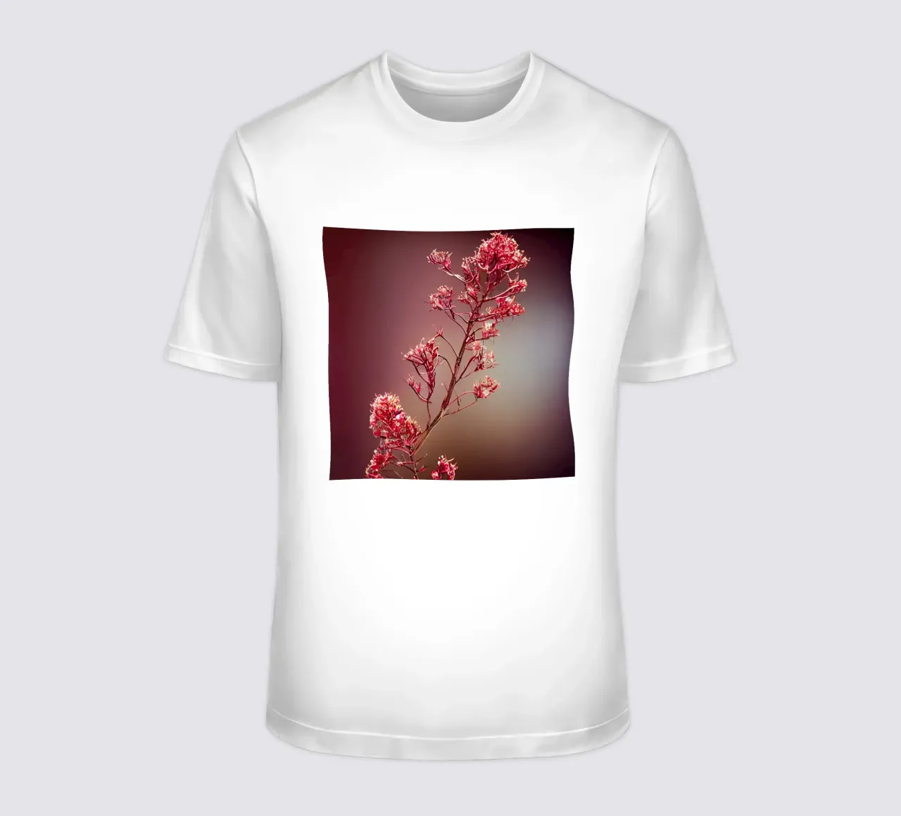 Macro fiore di mirto regina t-shirt da Bold Blooms