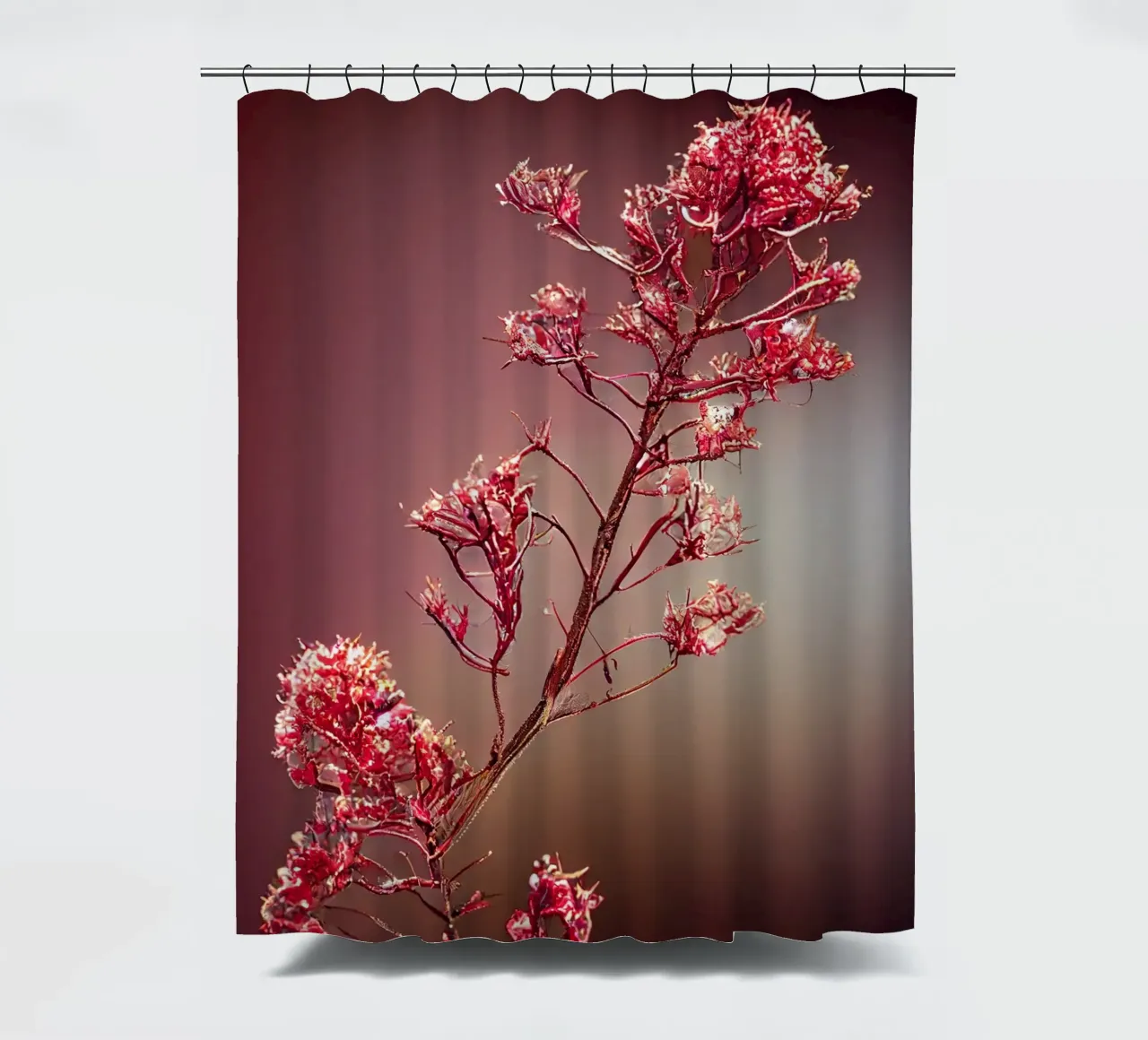 Macro Queen Crape Myrtle Flower shower curtain by Bold Blooms