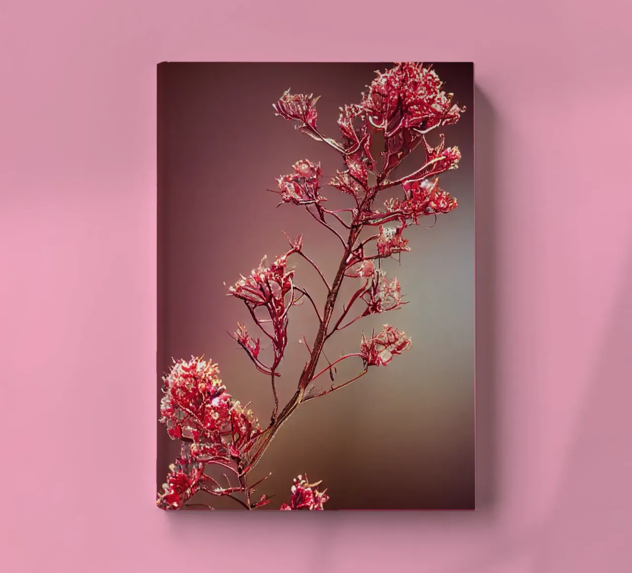 Macro Queen Crape Myrtle Flower notebook by Bold Blooms