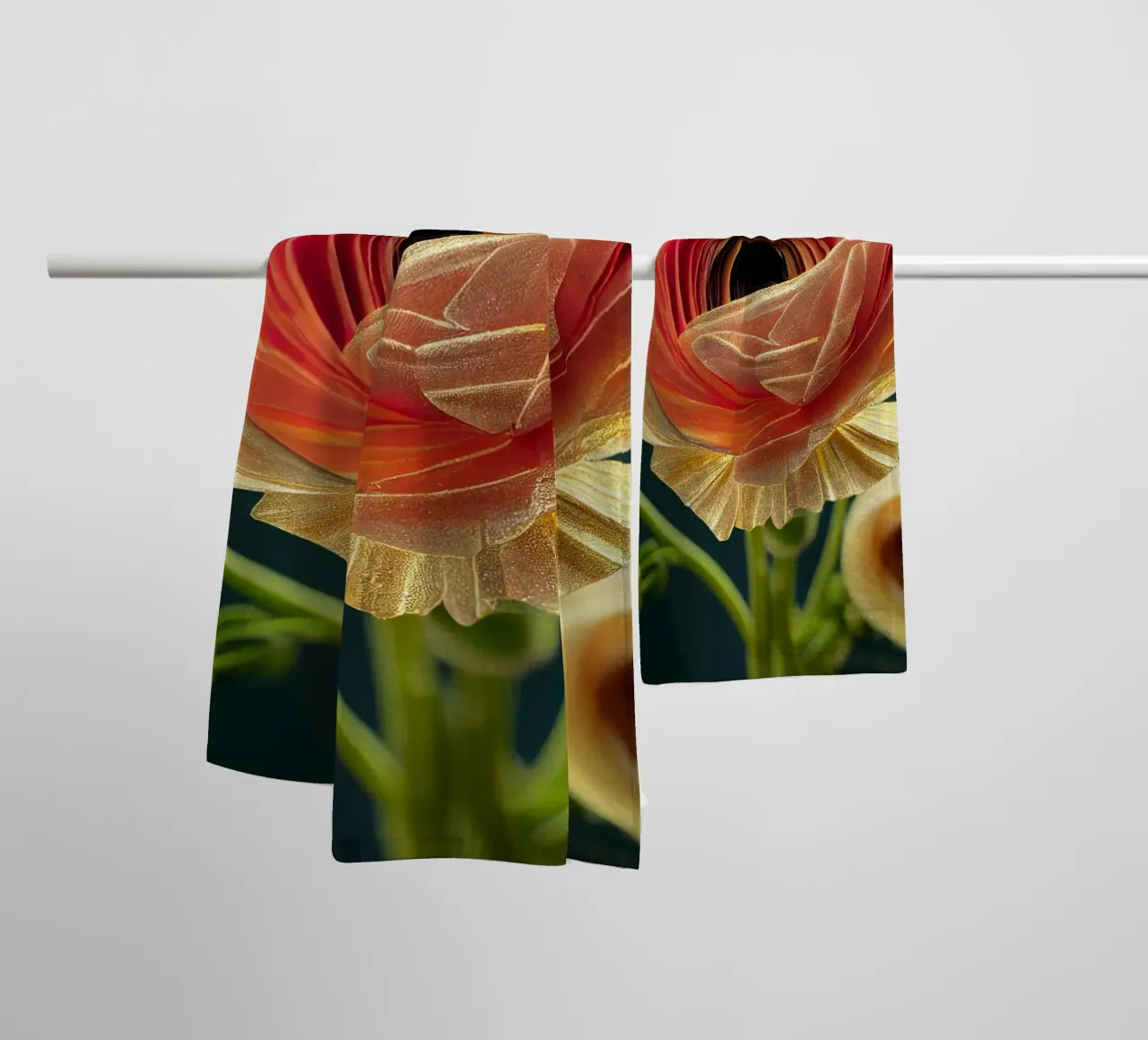 Macro fiore di ranuncolo asciugamano da bagno da Bold Blooms
