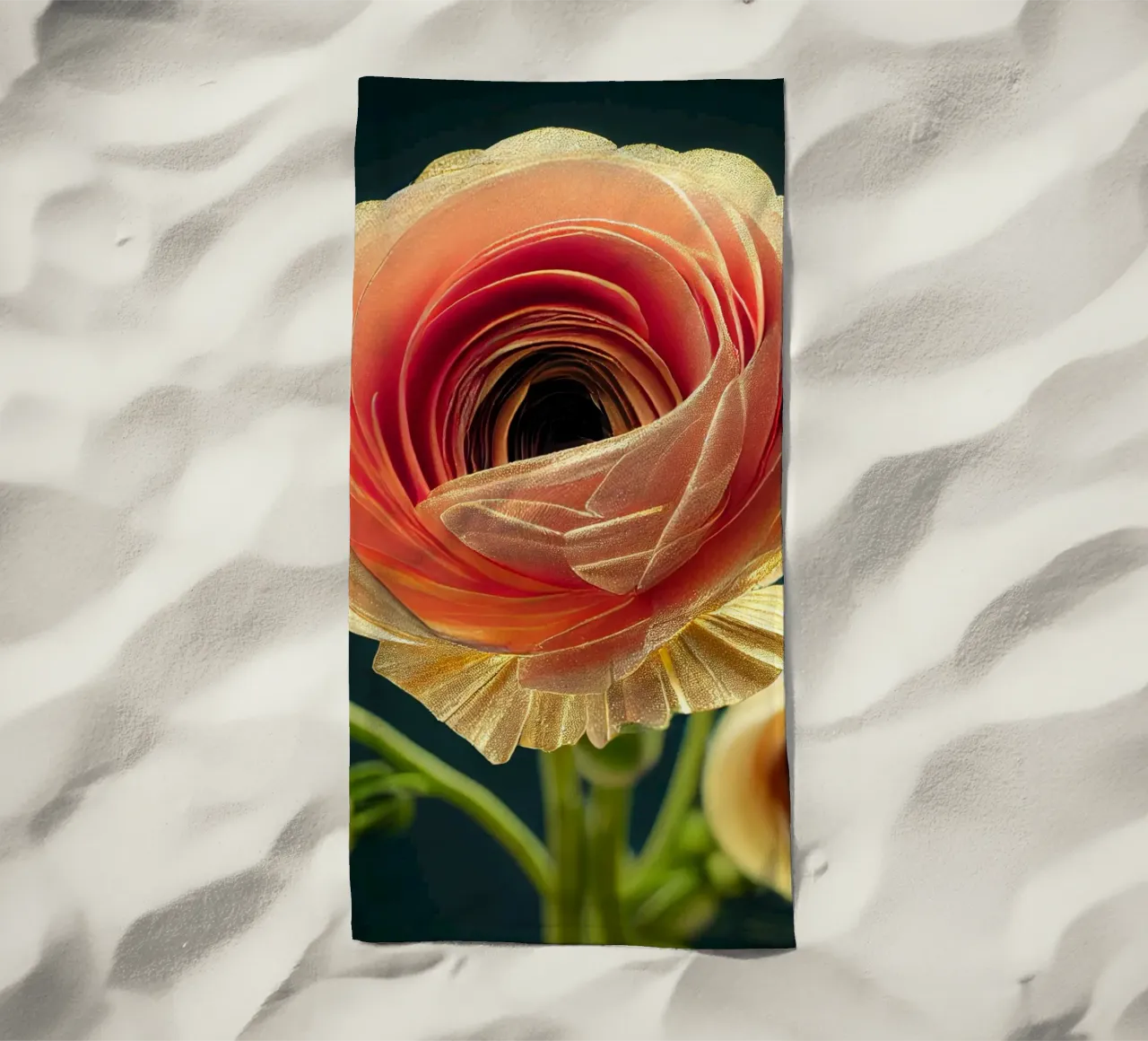 Macro fiore di ranuncolo telo mare da Bold Blooms