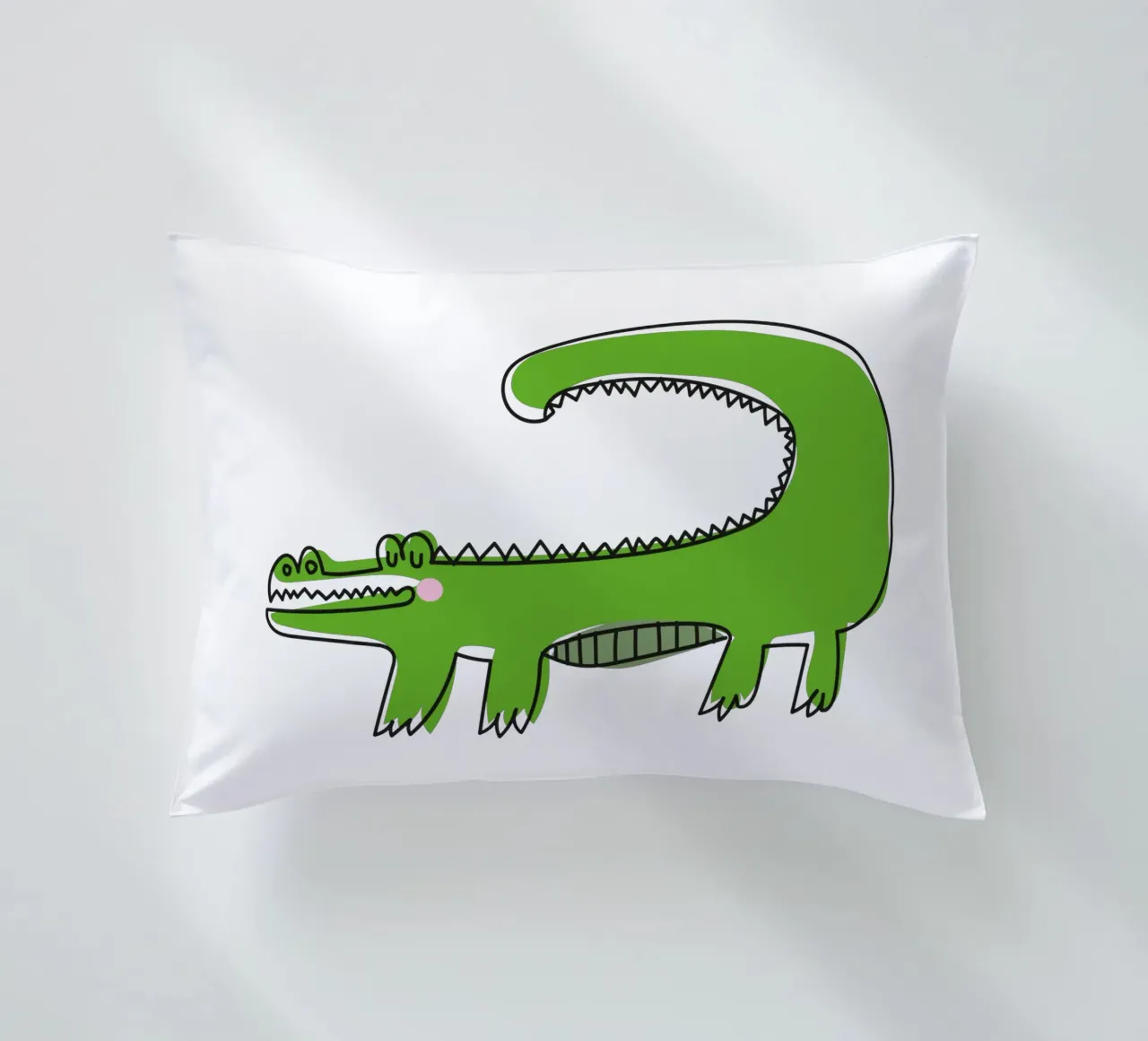 Krokodil cuscino da Brushmeetspaper