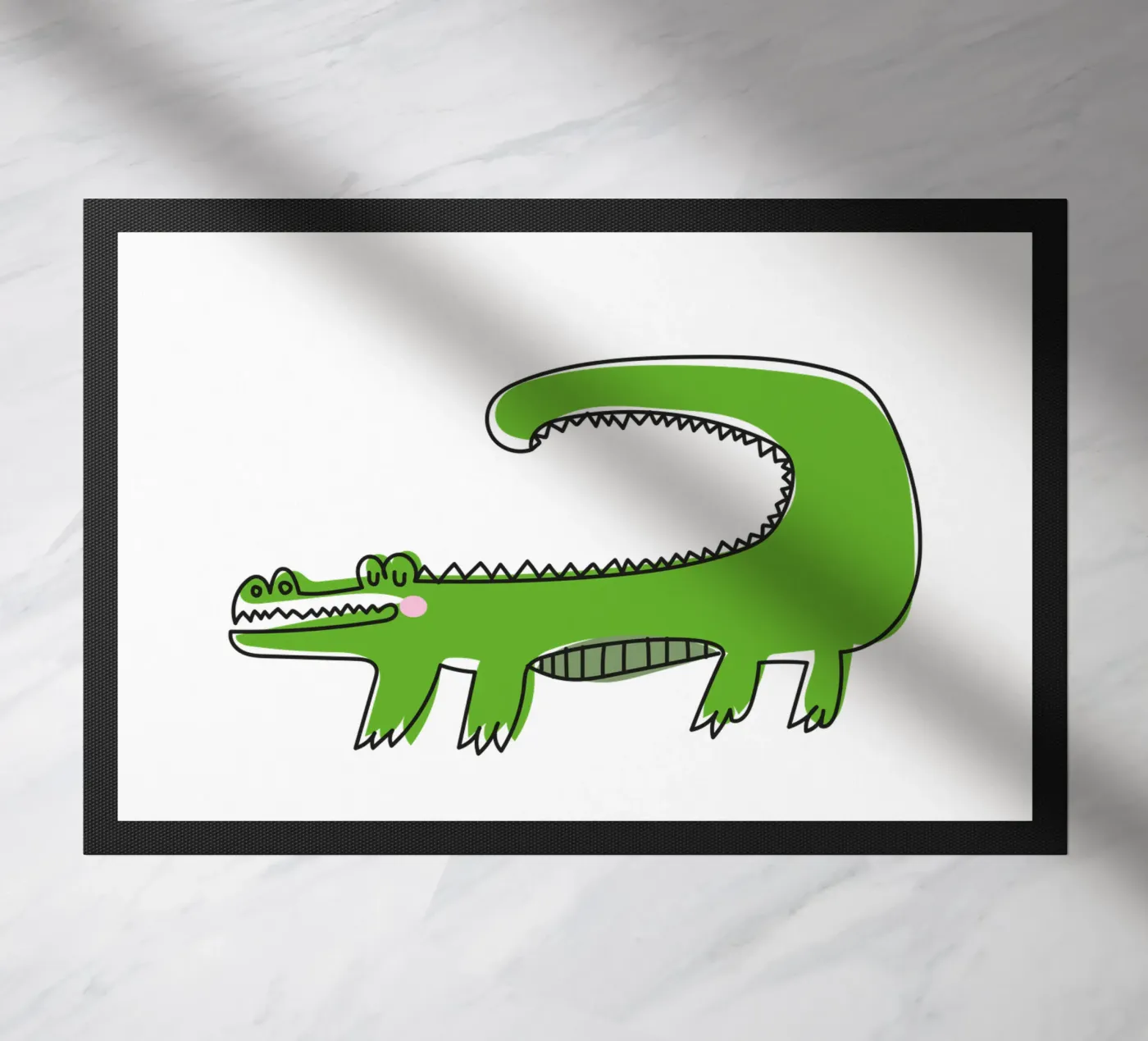 Krokodil deurmat van Brushmeetspaper