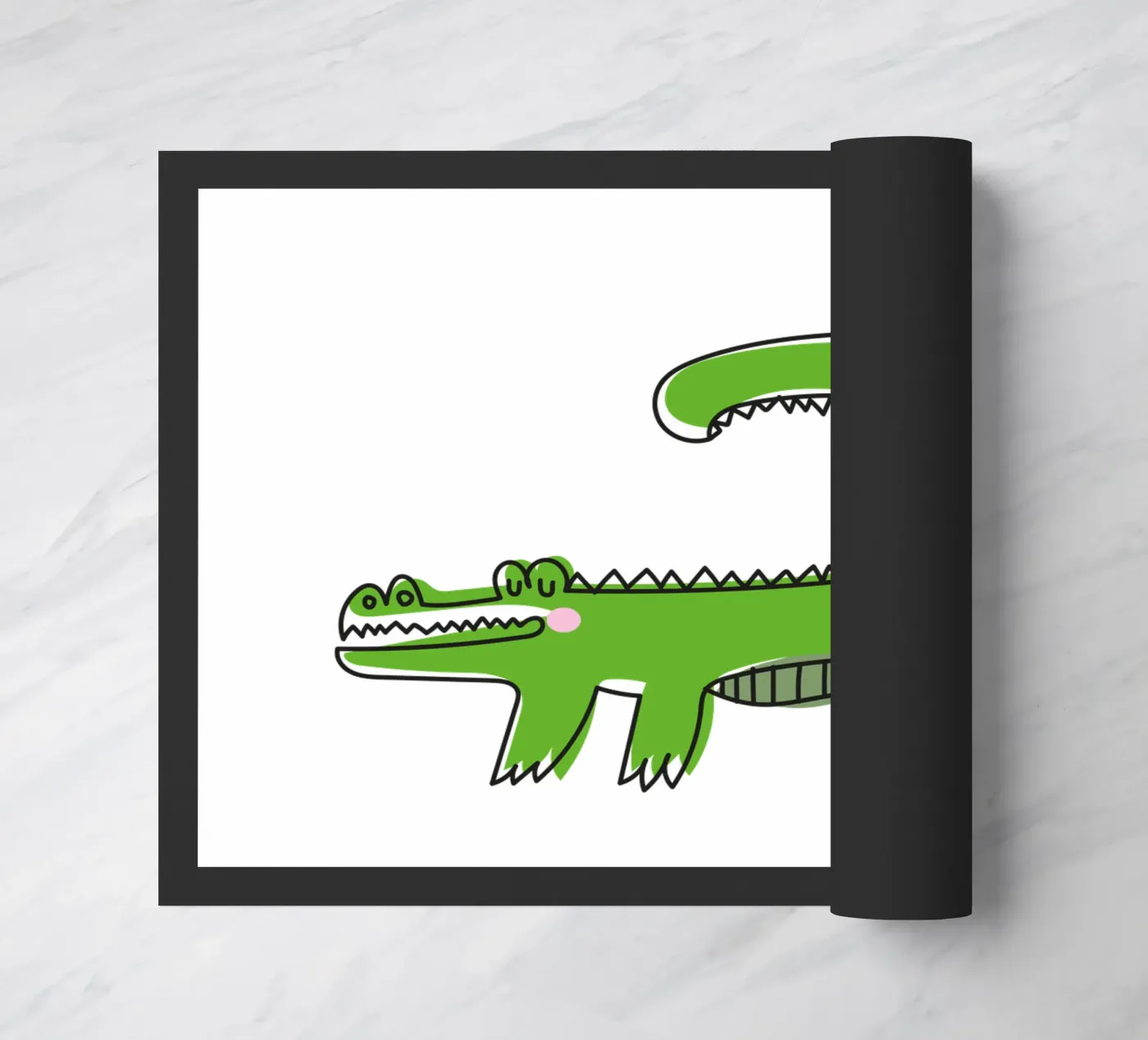 Krokodil deurmat van Brushmeetspaper