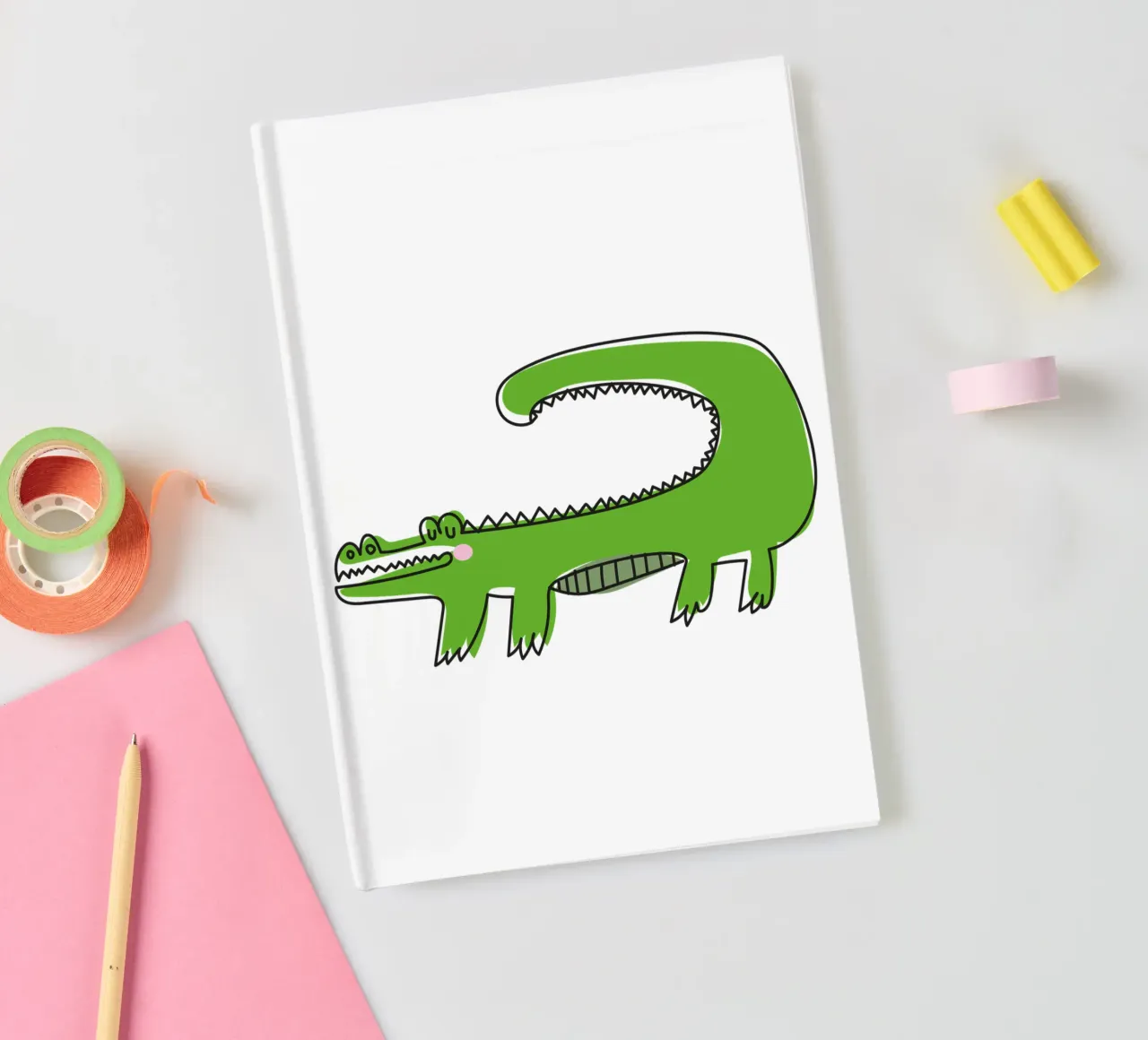 Krokodil notebook by Brushmeetspaper