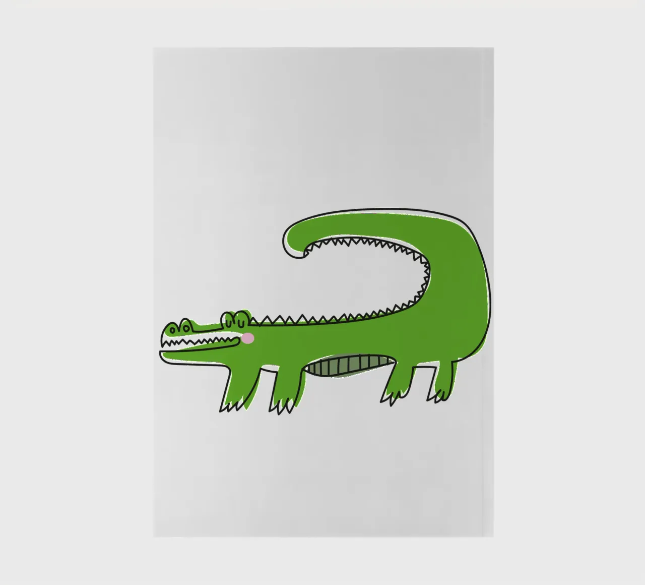 Krokodil notebook by Brushmeetspaper