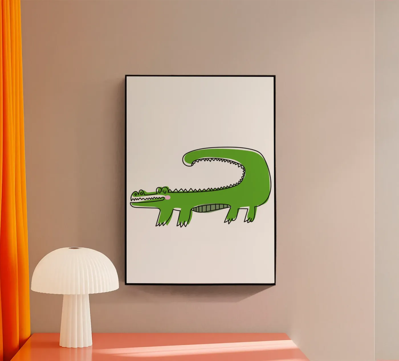 Krokodil plexiglass da Brushmeetspaper