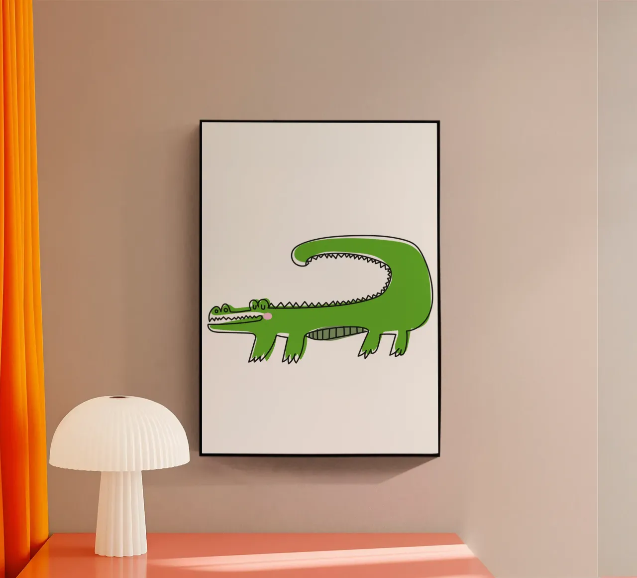 Krokodil plexiglass da Brushmeetspaper