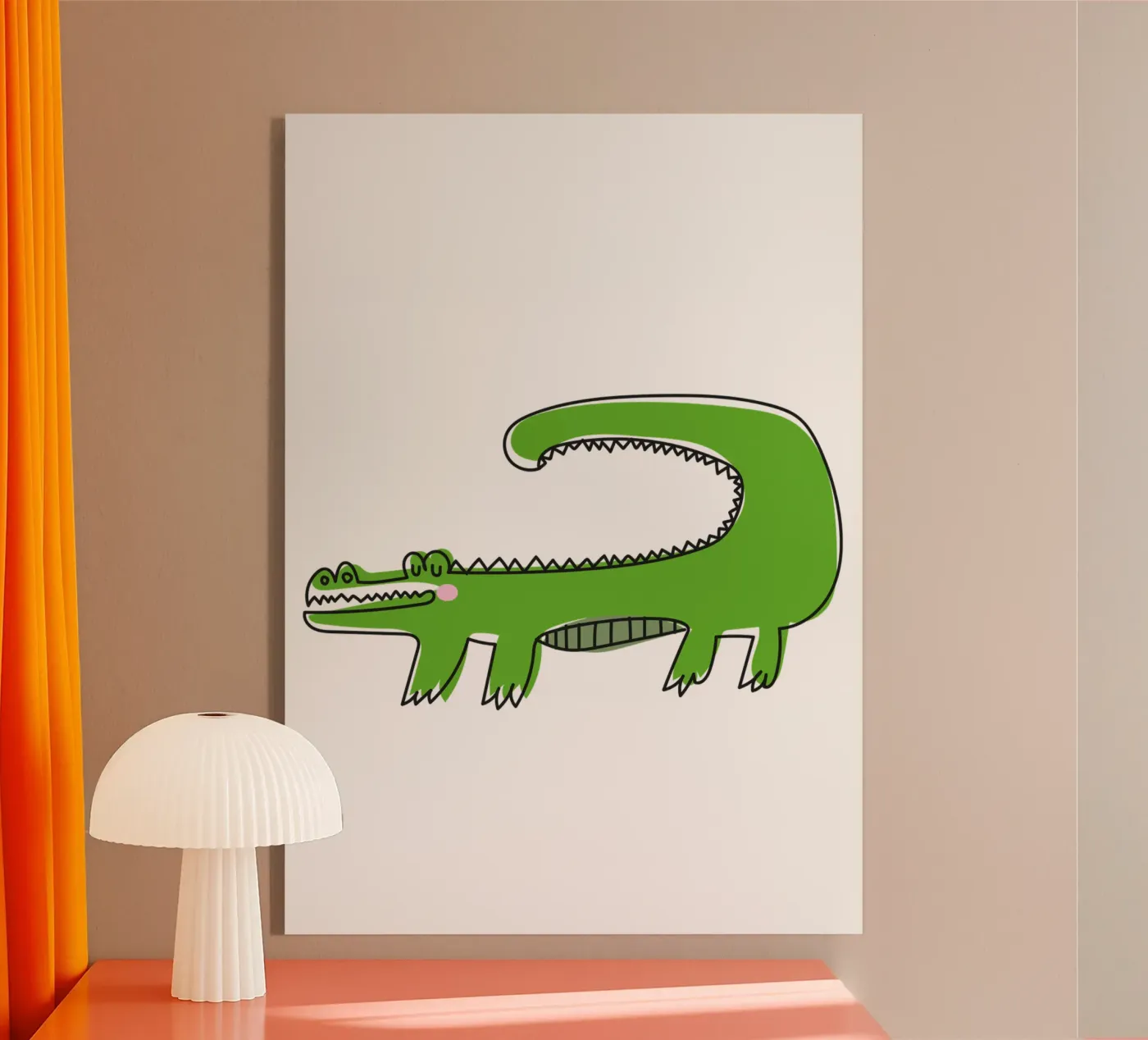 Krokodil plexiglass da Brushmeetspaper