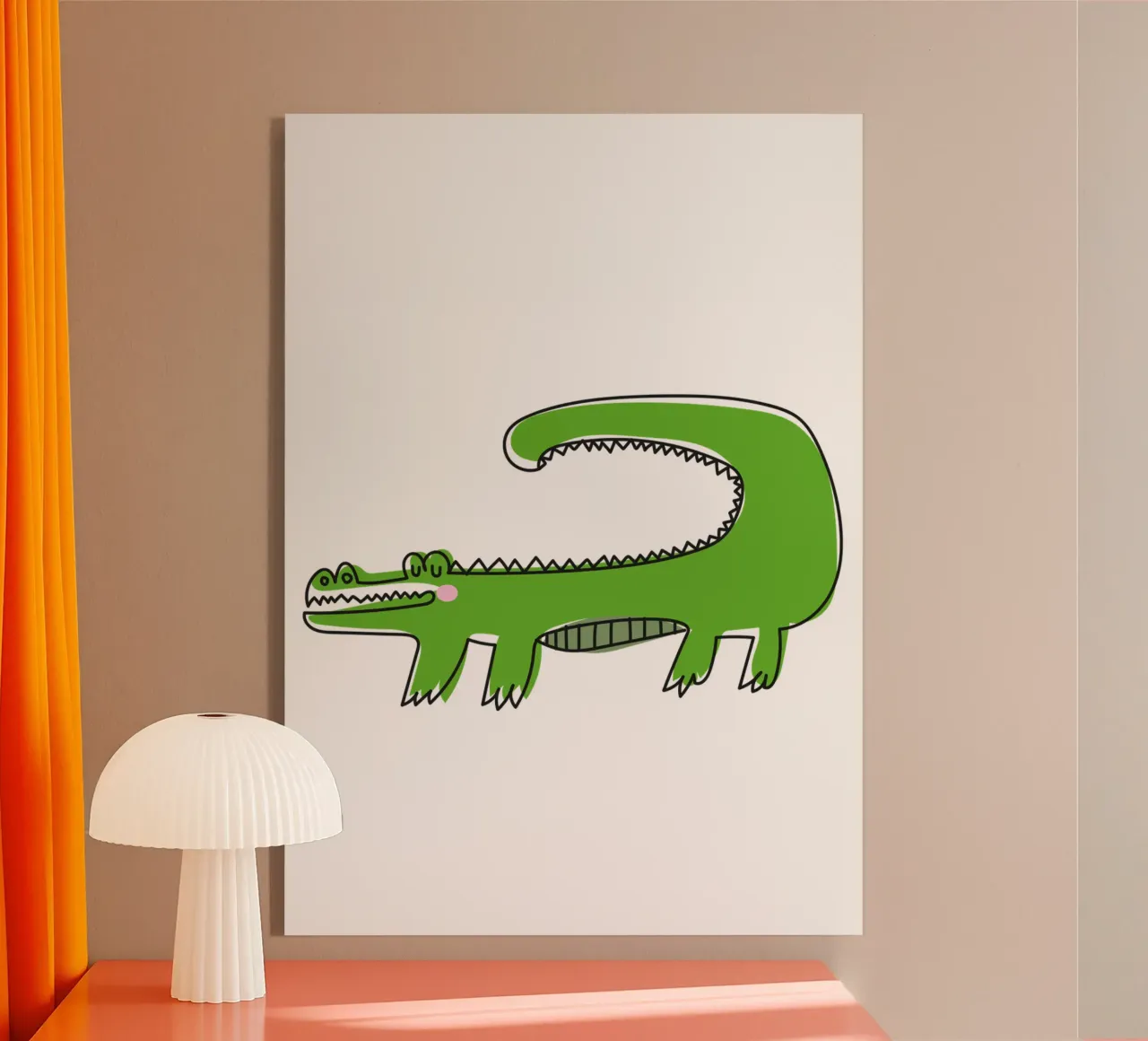 Krokodil plexiglass da Brushmeetspaper