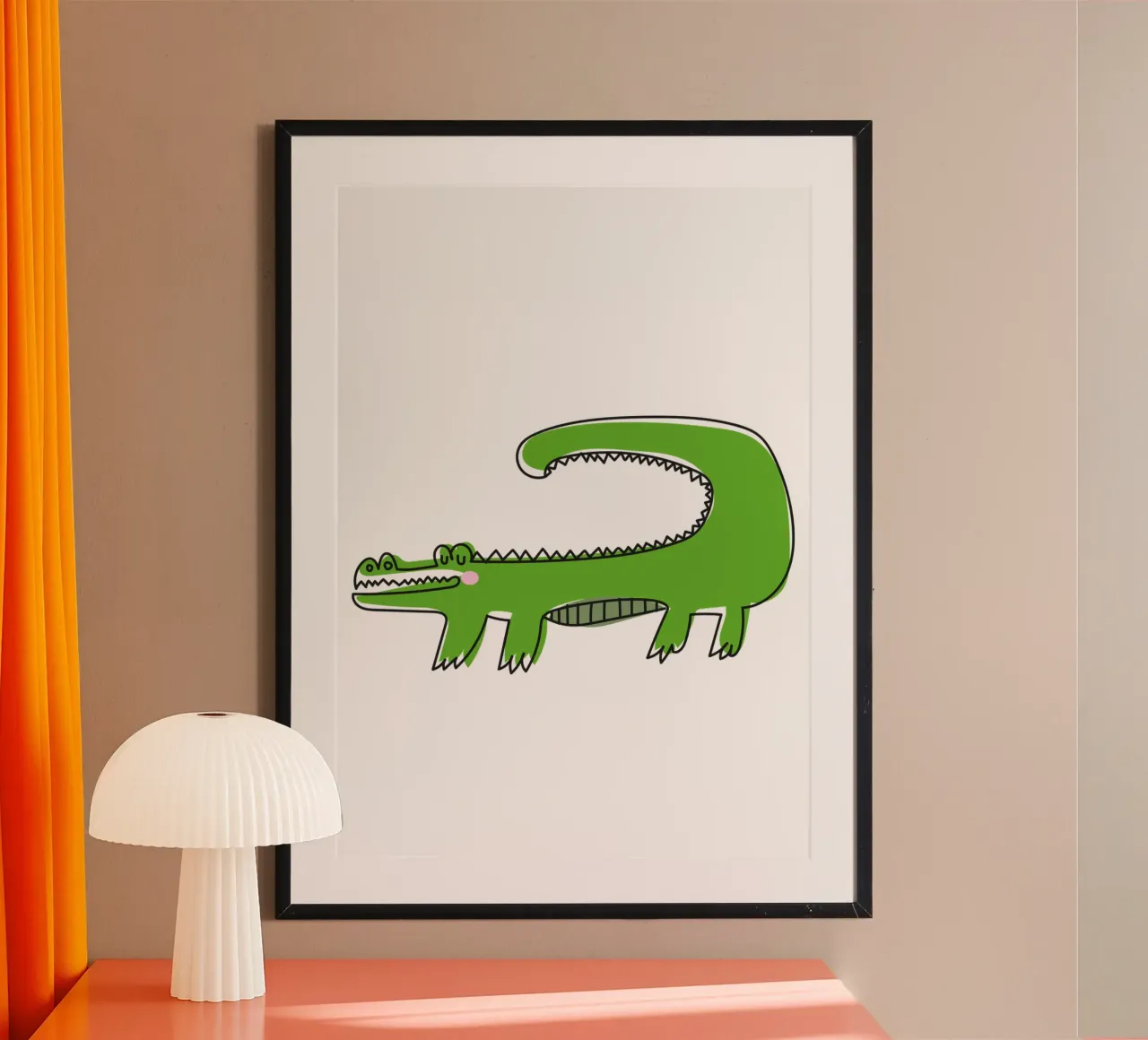 Krokodil poster da Brushmeetspaper