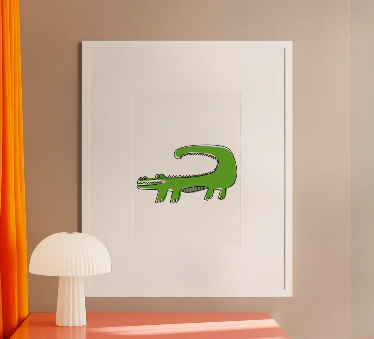 Krokodil poster da Brushmeetspaper