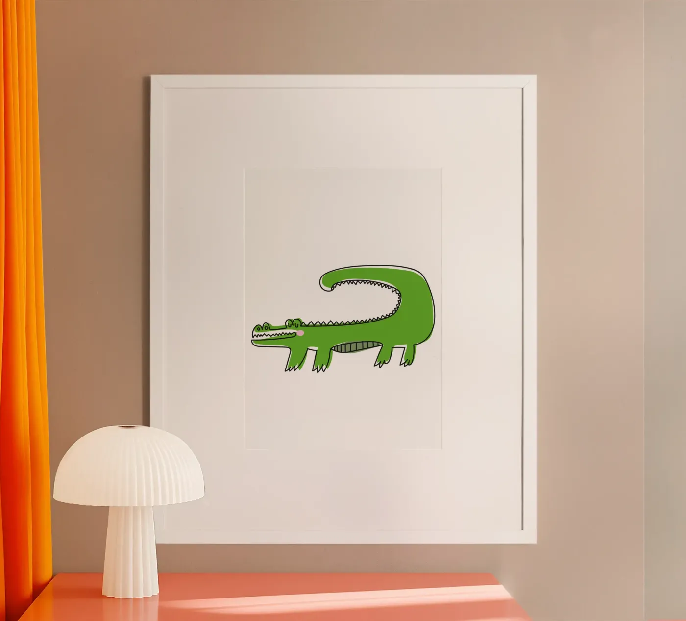 Krokodil poster da Brushmeetspaper