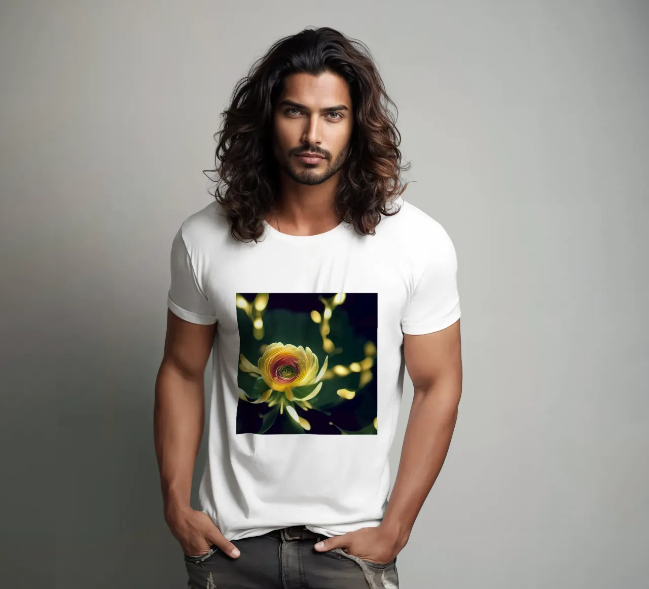 Macro fiore di ranuncolo t-shirt da Bold Blooms
