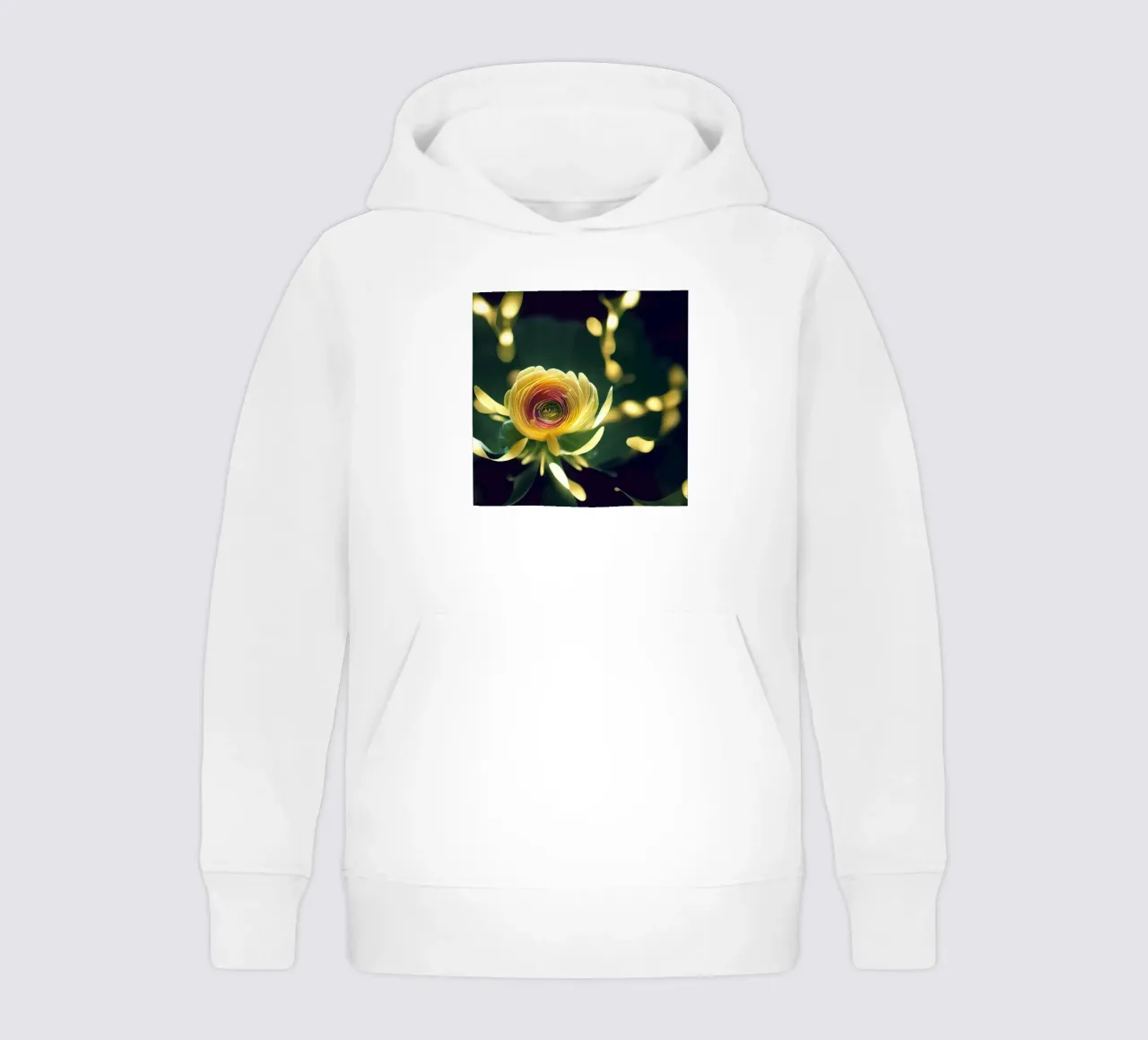 Macro fiore di ranuncolo felpa bambino con cappuccio da Bold Blooms