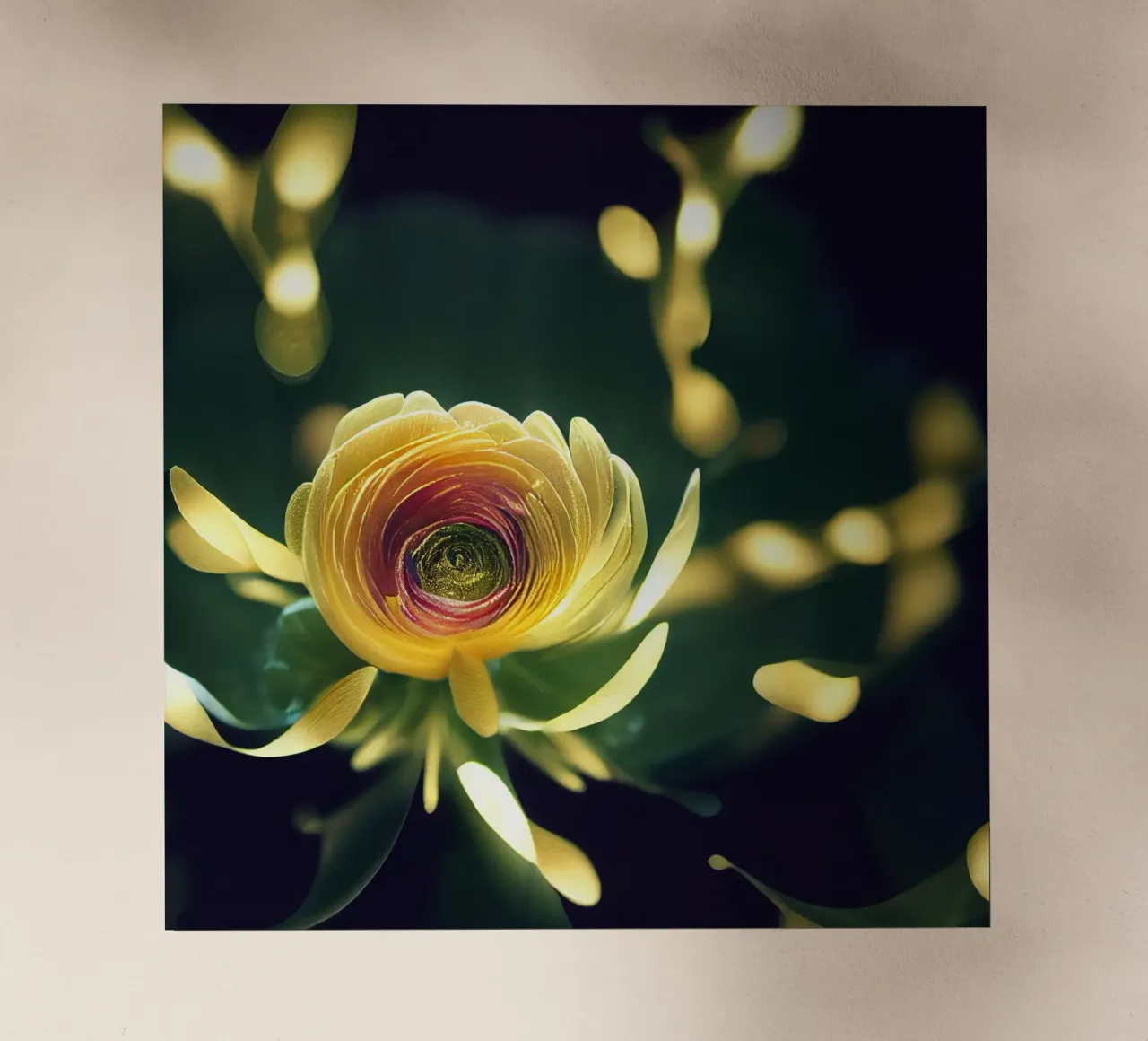 Macro fiore di ranuncolo pellicola backlit da Bold Blooms