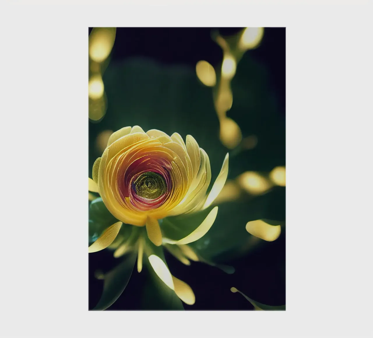 Macro Ranunculus Flower notebook by Bold Blooms
