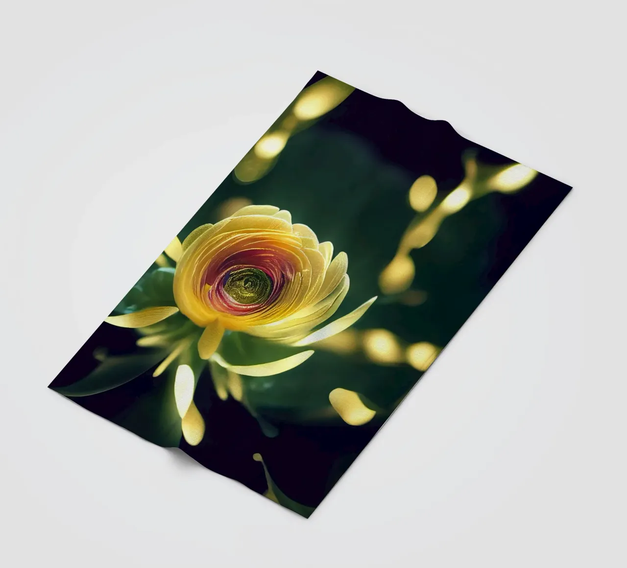 Macro fiore di ranuncolo coperta in pile da Bold Blooms
