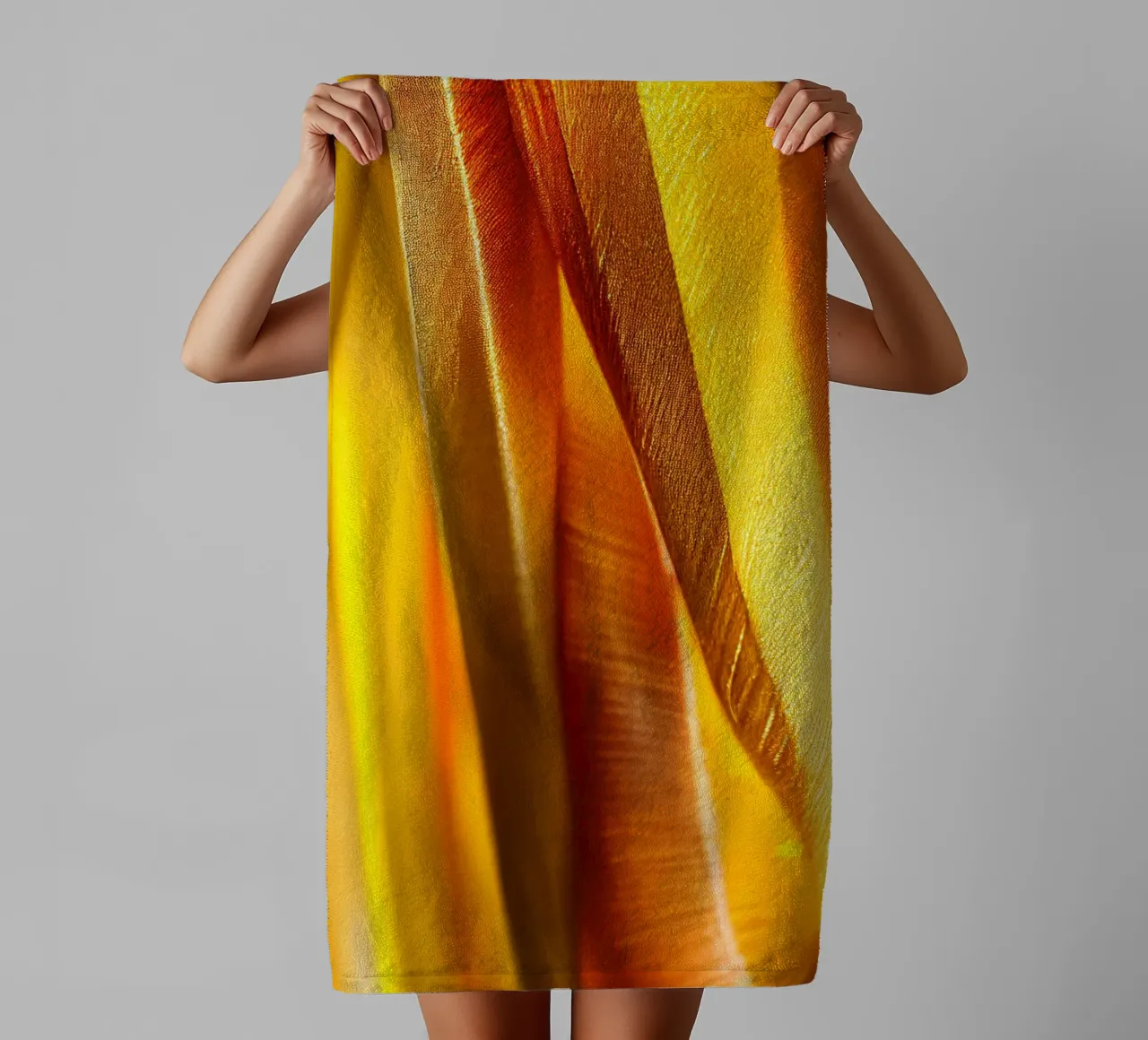 Macro Rohira Flower towel by Bold Blooms