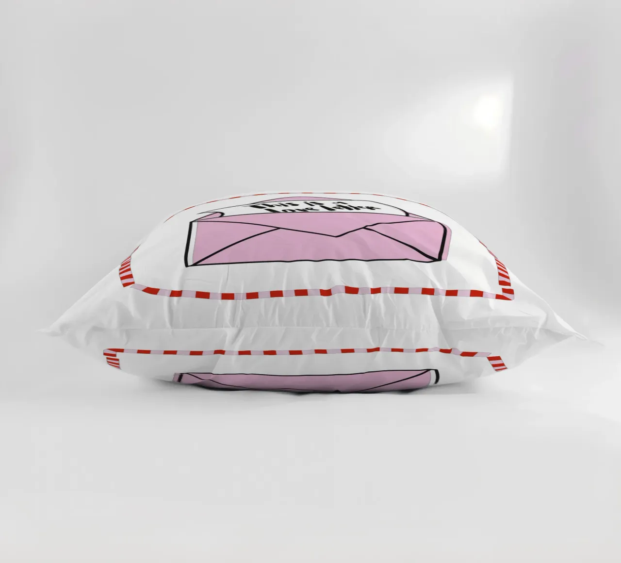 Liebesbrief cuscino da Brushmeetspaper