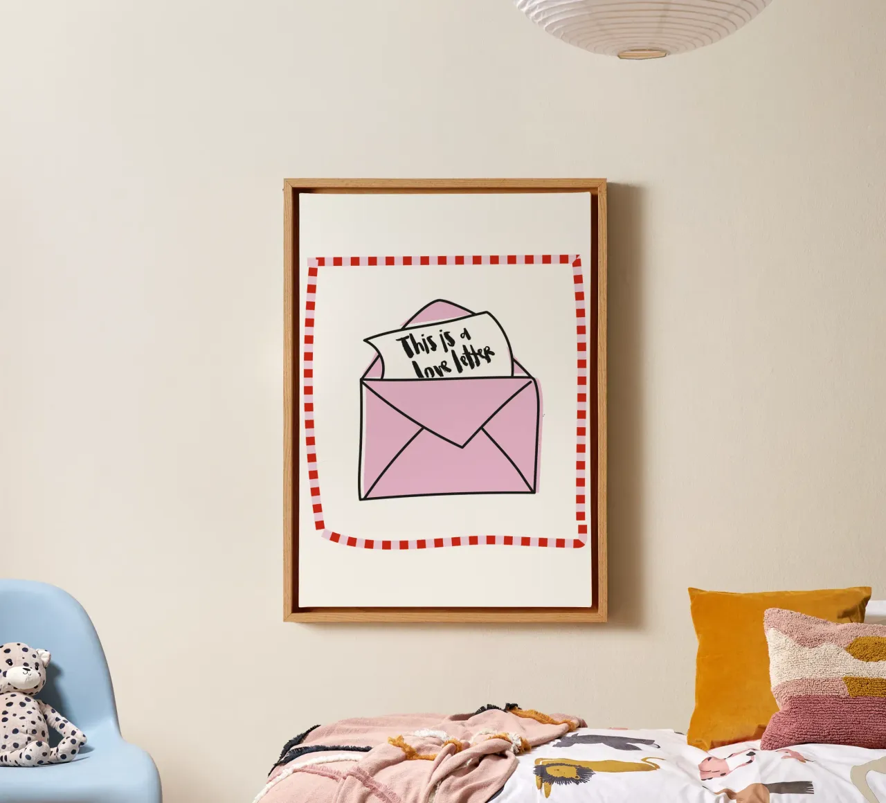 Liebesbrief canvas by Brushmeetspaper