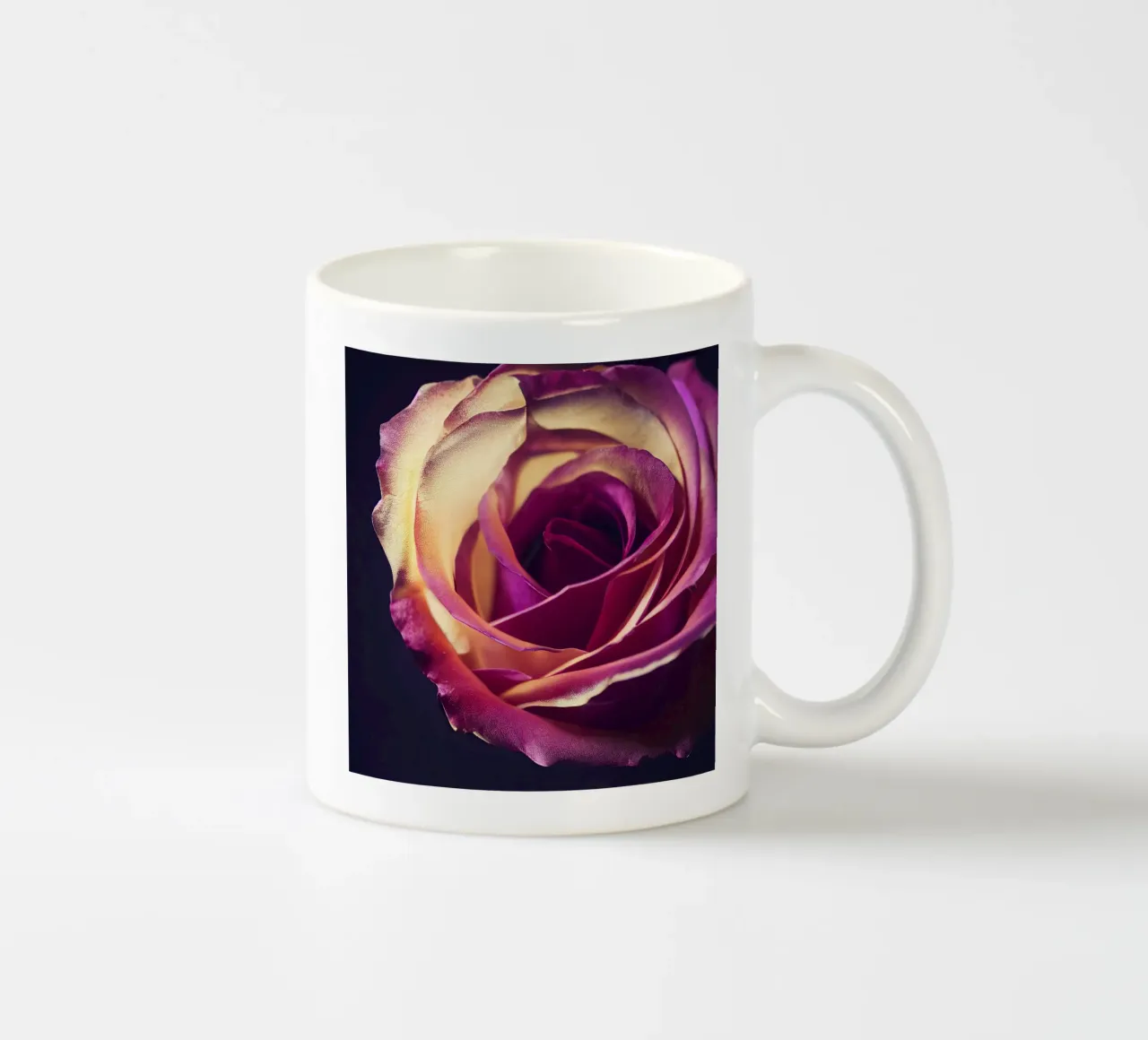 Macro fiore di rosa tazza in ceramica da Bold Blooms