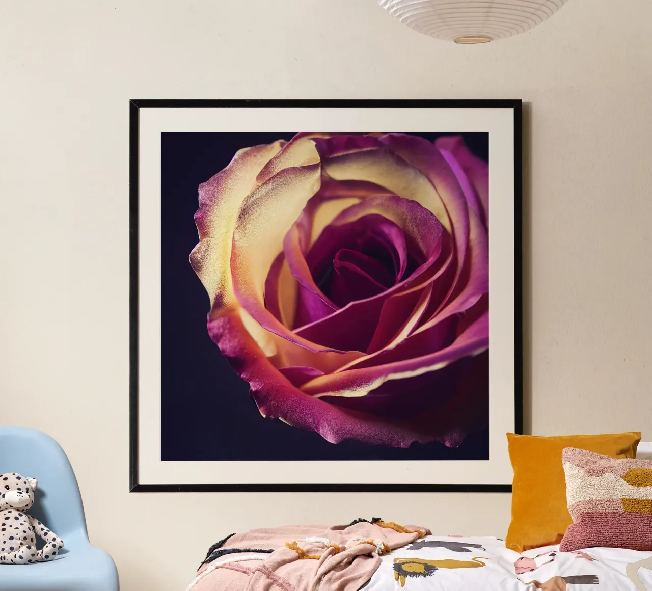 Makro Rose Blume Poster von Bold Blooms