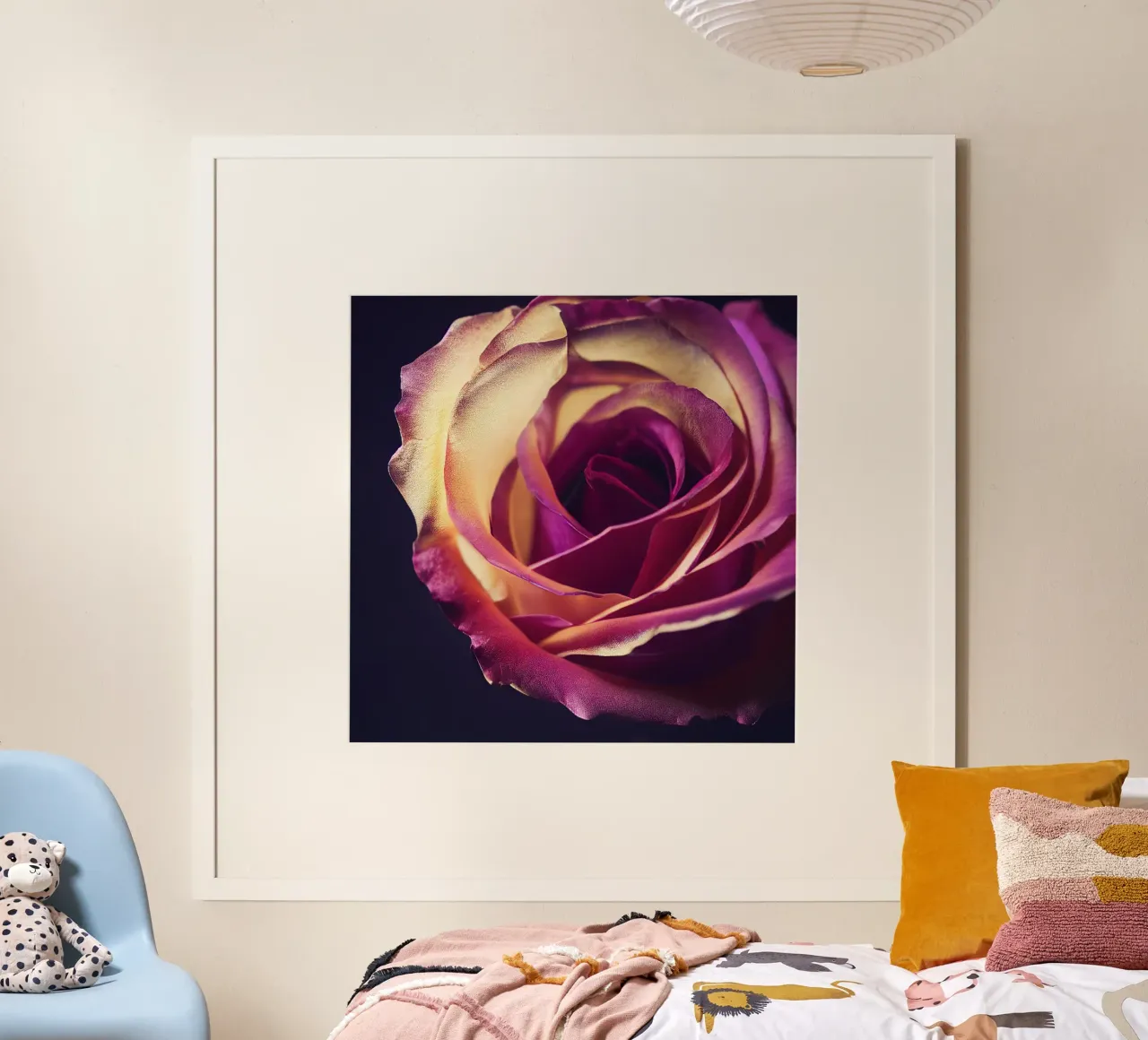 Makro Rose Blume Poster von Bold Blooms