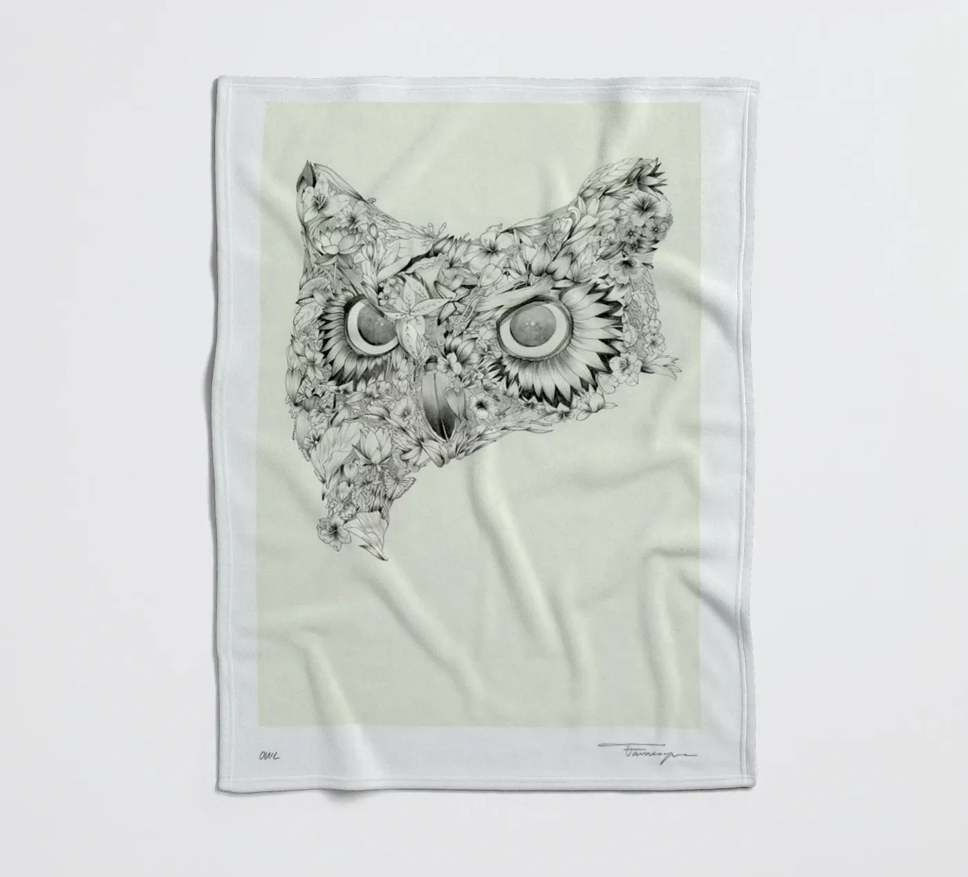 Owl coperta in pile da Faunesque