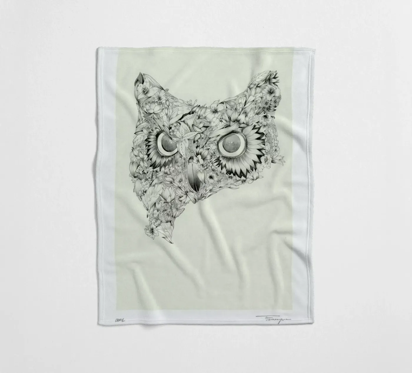 Owl coperta in pile da Faunesque