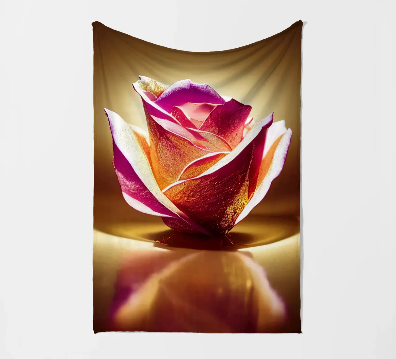 Macro fiore di rosa coperta in pile da Bold Blooms