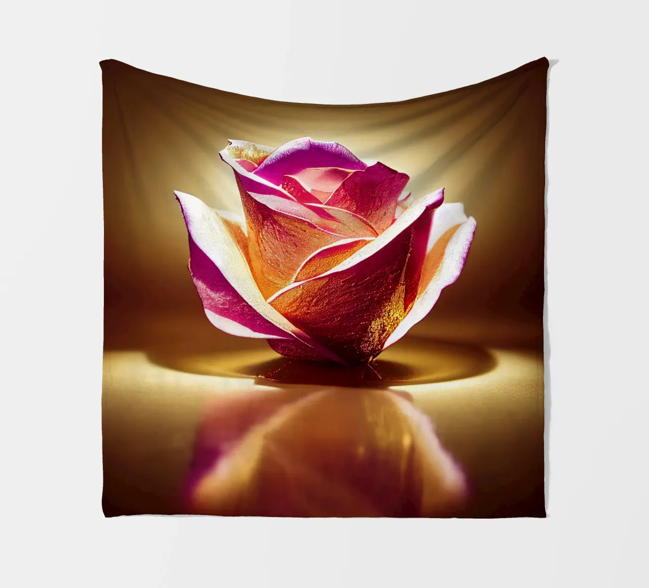 Macro fiore di rosa coperta in pile da Bold Blooms