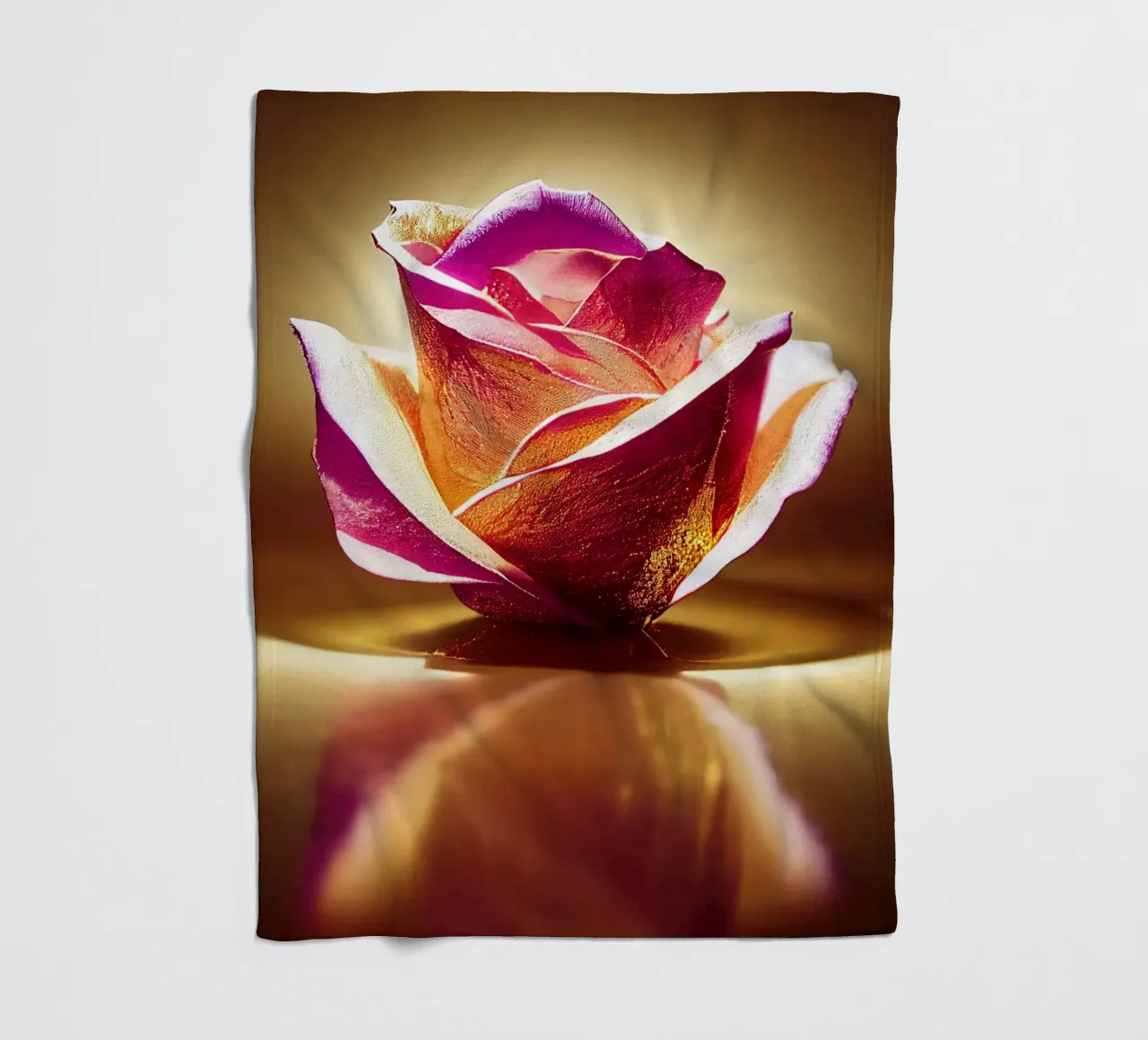 Macro fiore di rosa coperta in pile da Bold Blooms