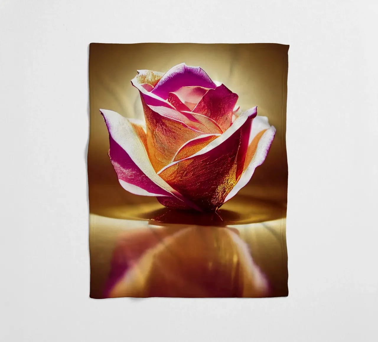 Macro fiore di rosa coperta in pile da Bold Blooms