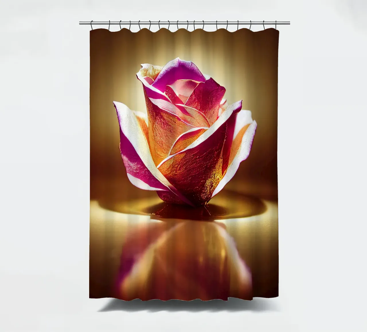 Macro fiore di rosa tenda da doccia da Bold Blooms