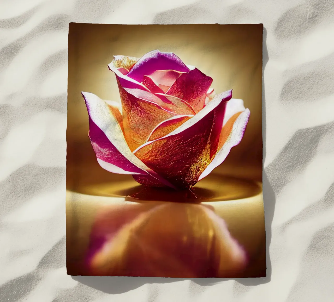 Macro fiore di rosa telo mare da Bold Blooms