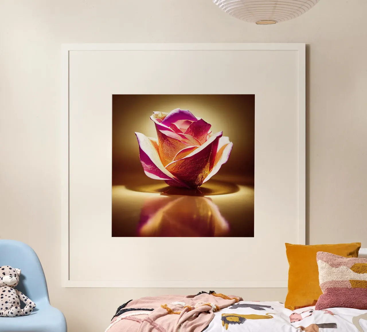 Macro fleur de rose poster de Bold Blooms