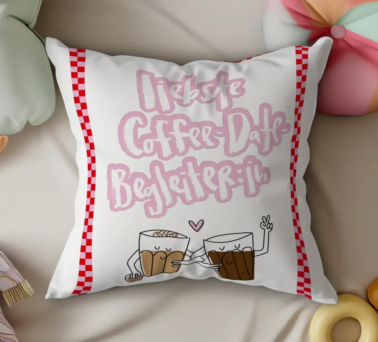 Coffee-date cuscino da Brushmeetspaper
