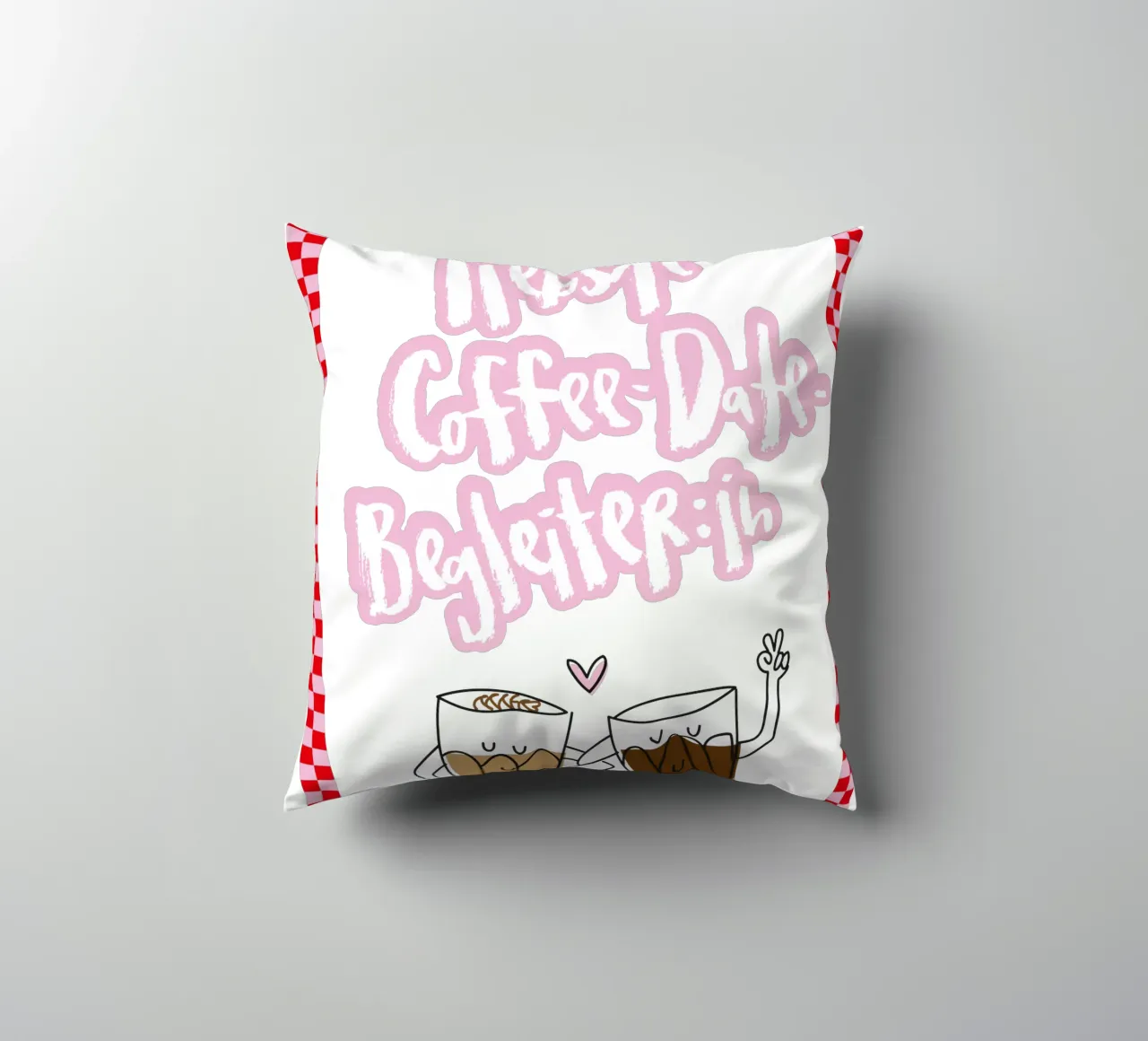Coffee-date cuscino da Brushmeetspaper