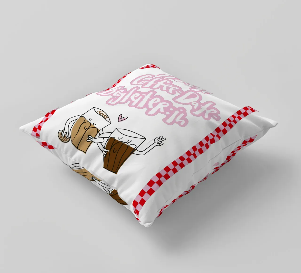 Coffee-date cuscino da Brushmeetspaper